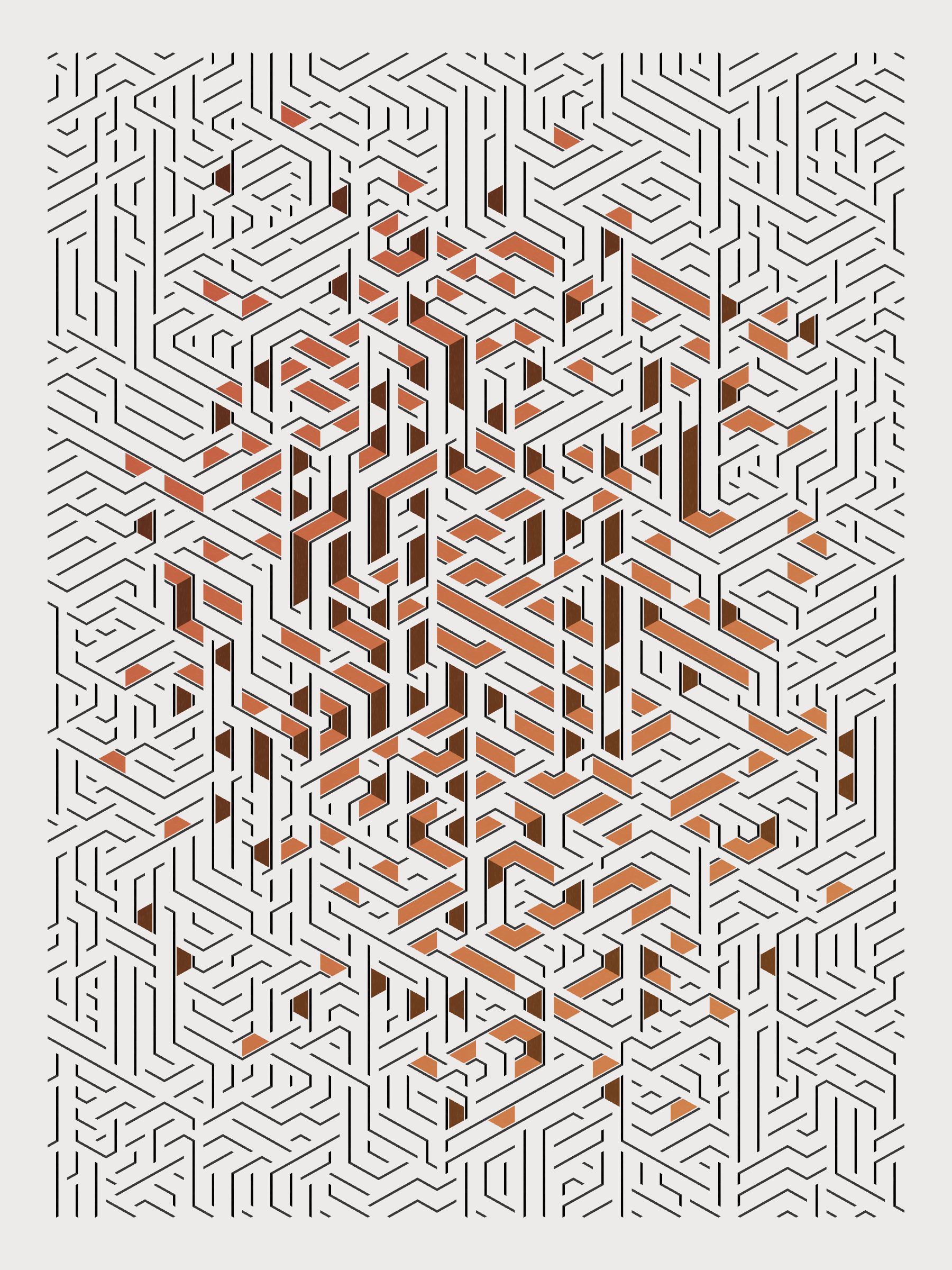 Art Blocks - Art Blocks v2 - Bent #843 - NFT # 214000843