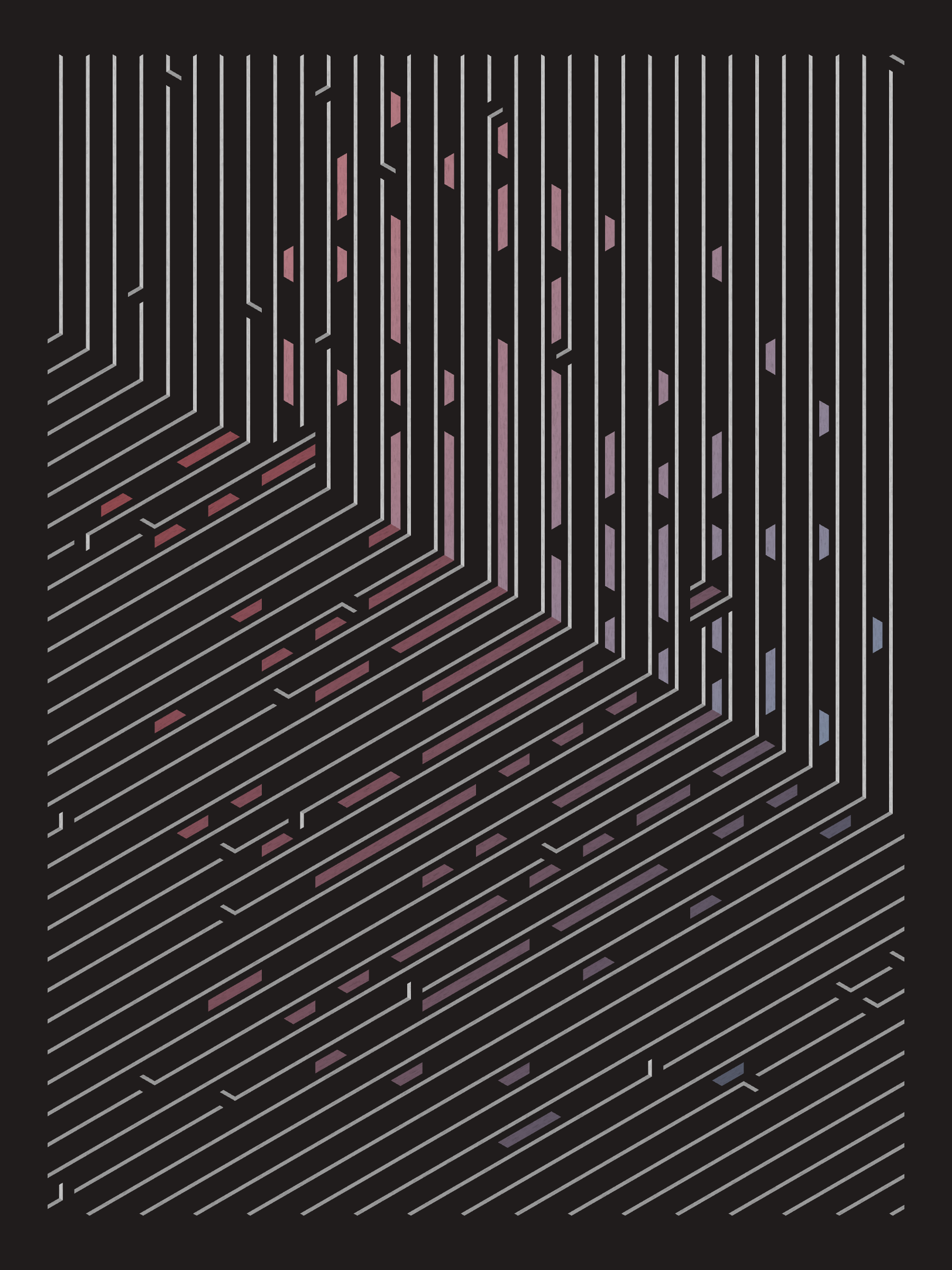 Art Blocks - Art Blocks v2 - Bent #875 - NFT # 214000875