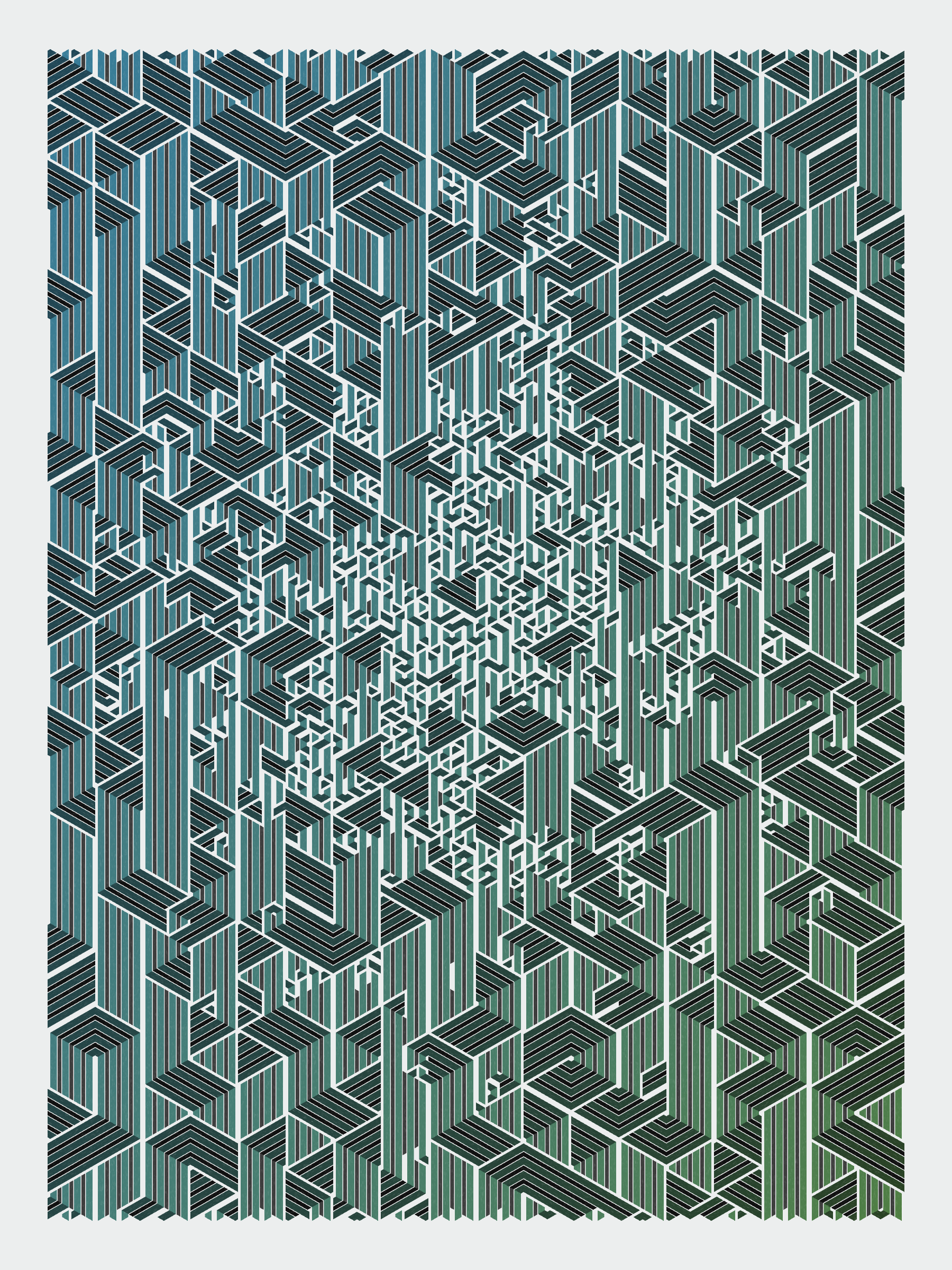 Art Blocks - Art Blocks v2 - Bent #896 - NFT # 214000896