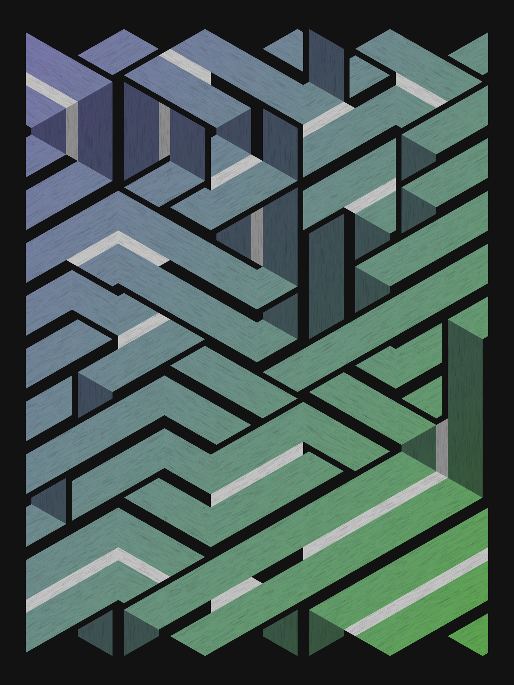 Art Blocks - Art Blocks v2 - Bent #910 - NFT # 214000910