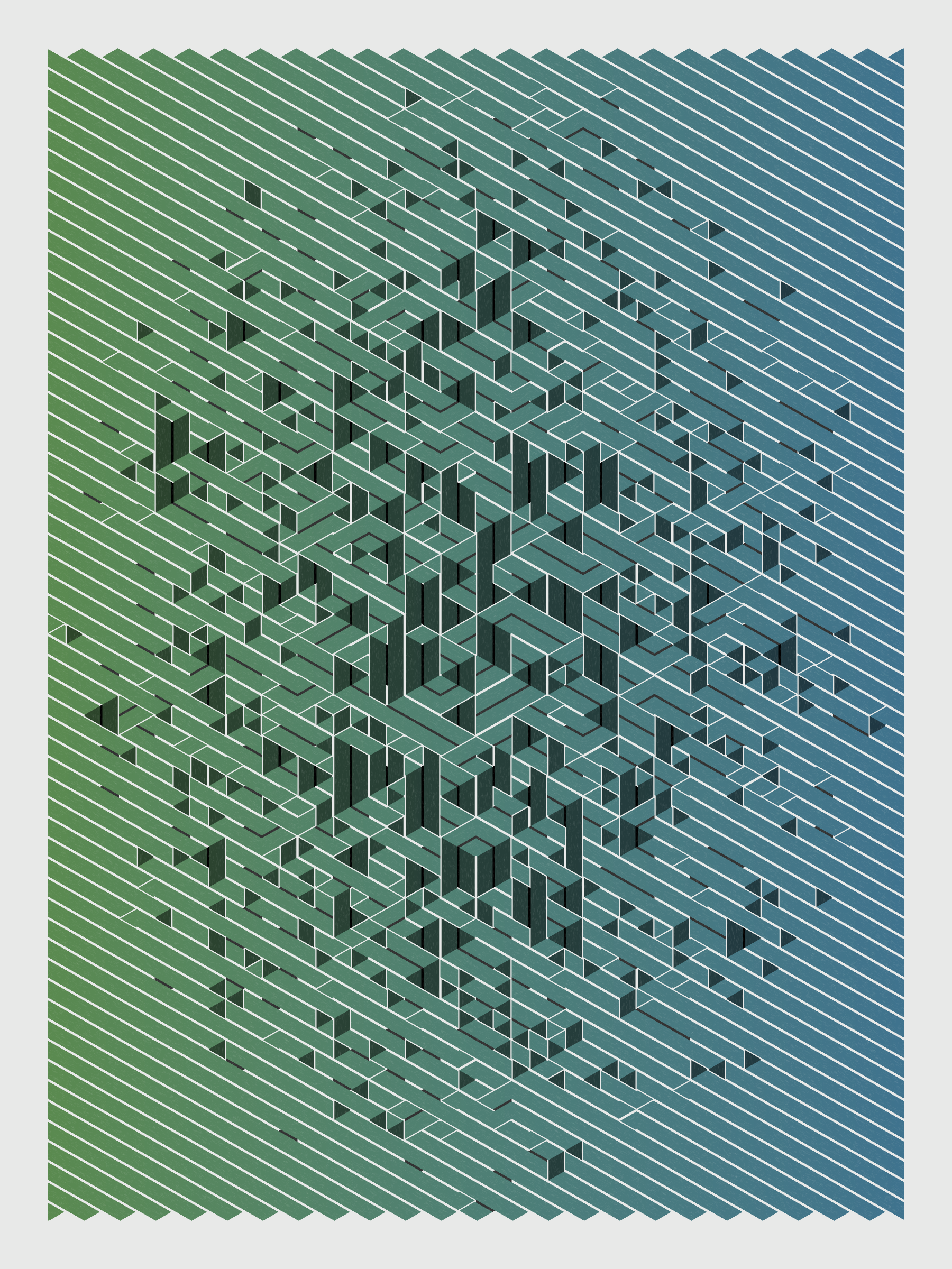 Art Blocks - Art Blocks v2 - Bent #918 - NFT # 214000918