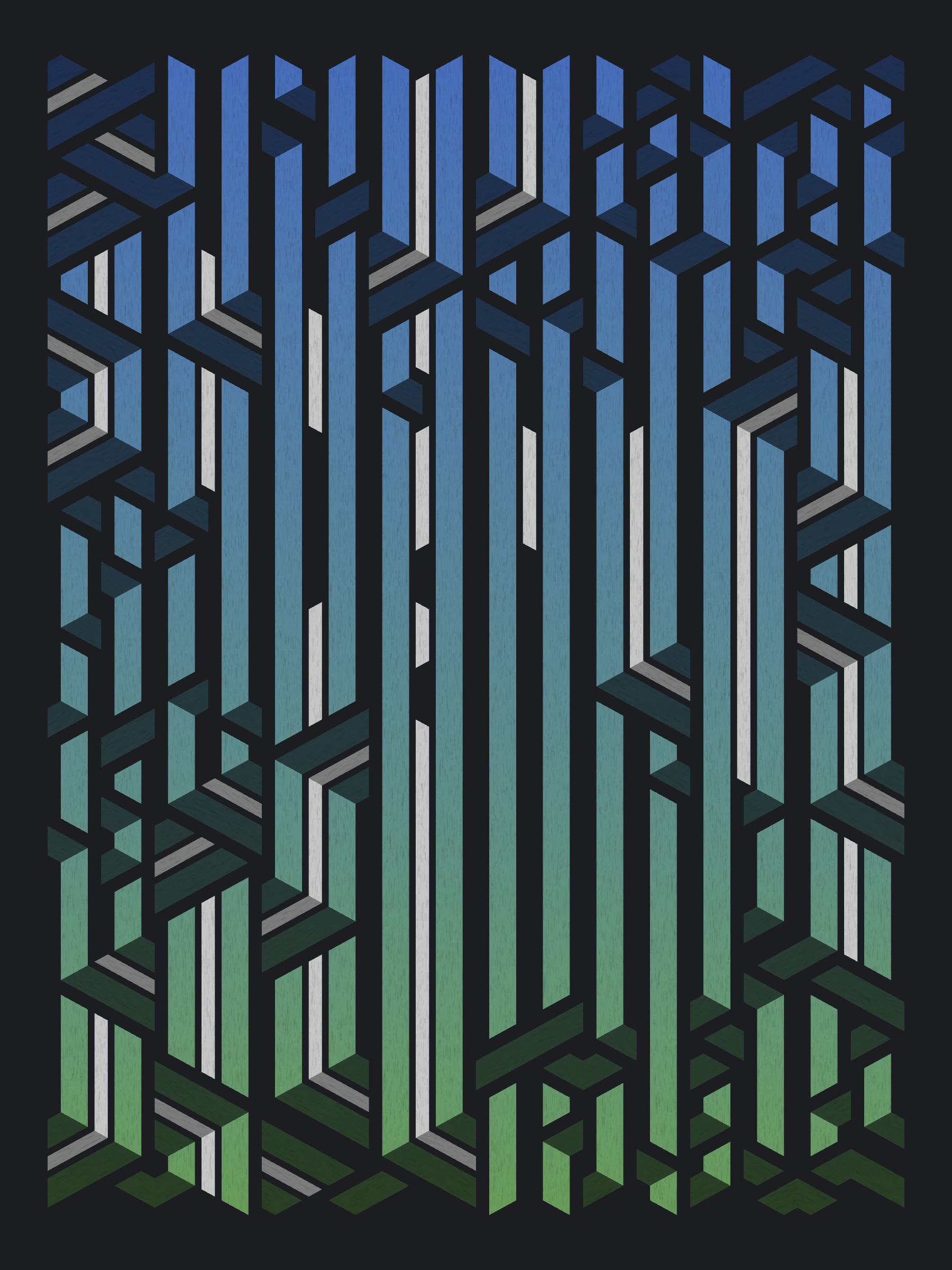 Art Blocks - Art Blocks v2 - Bent #919 - NFT # 214000919