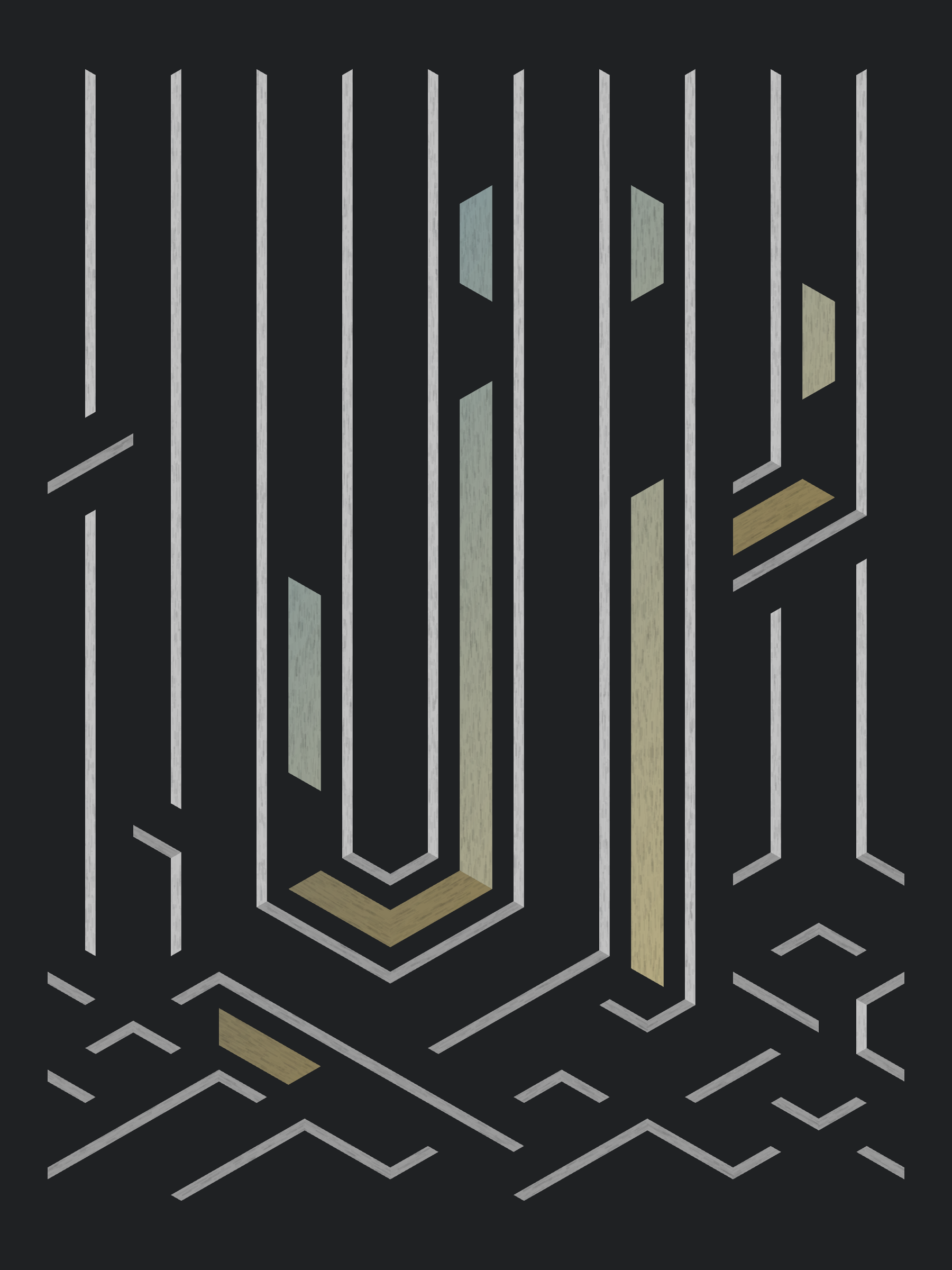 Art Blocks - Art Blocks v2 - Bent #932 - NFT # 214000932