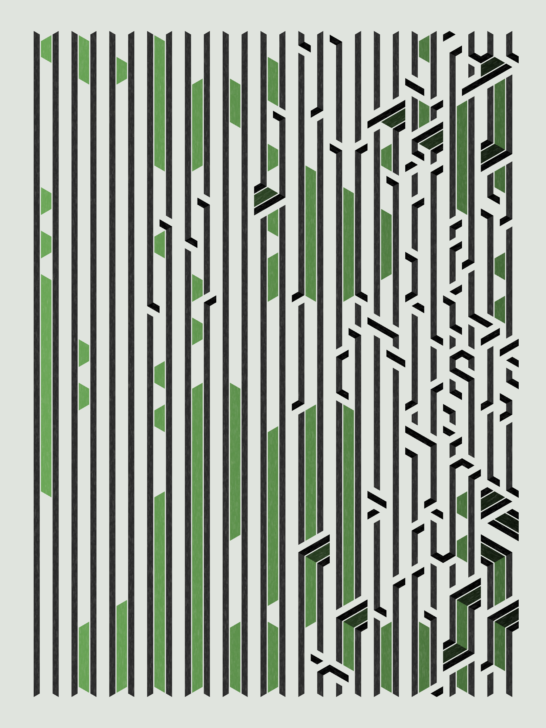 Art Blocks - Art Blocks v2 - Bent #933 - NFT # 214000933