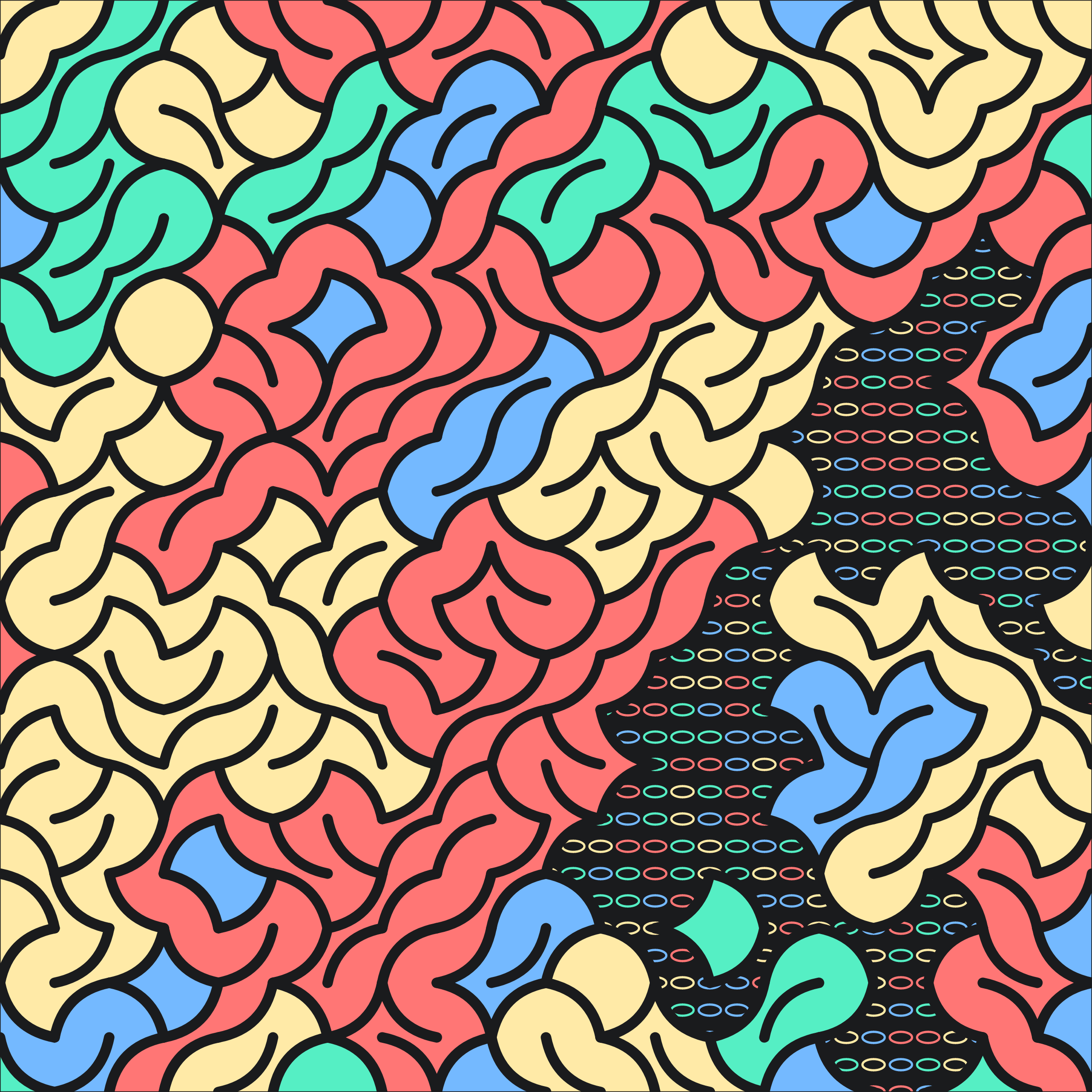 Art Blocks - Art Blocks v2 - Cushions #43 - NFT # 231000043