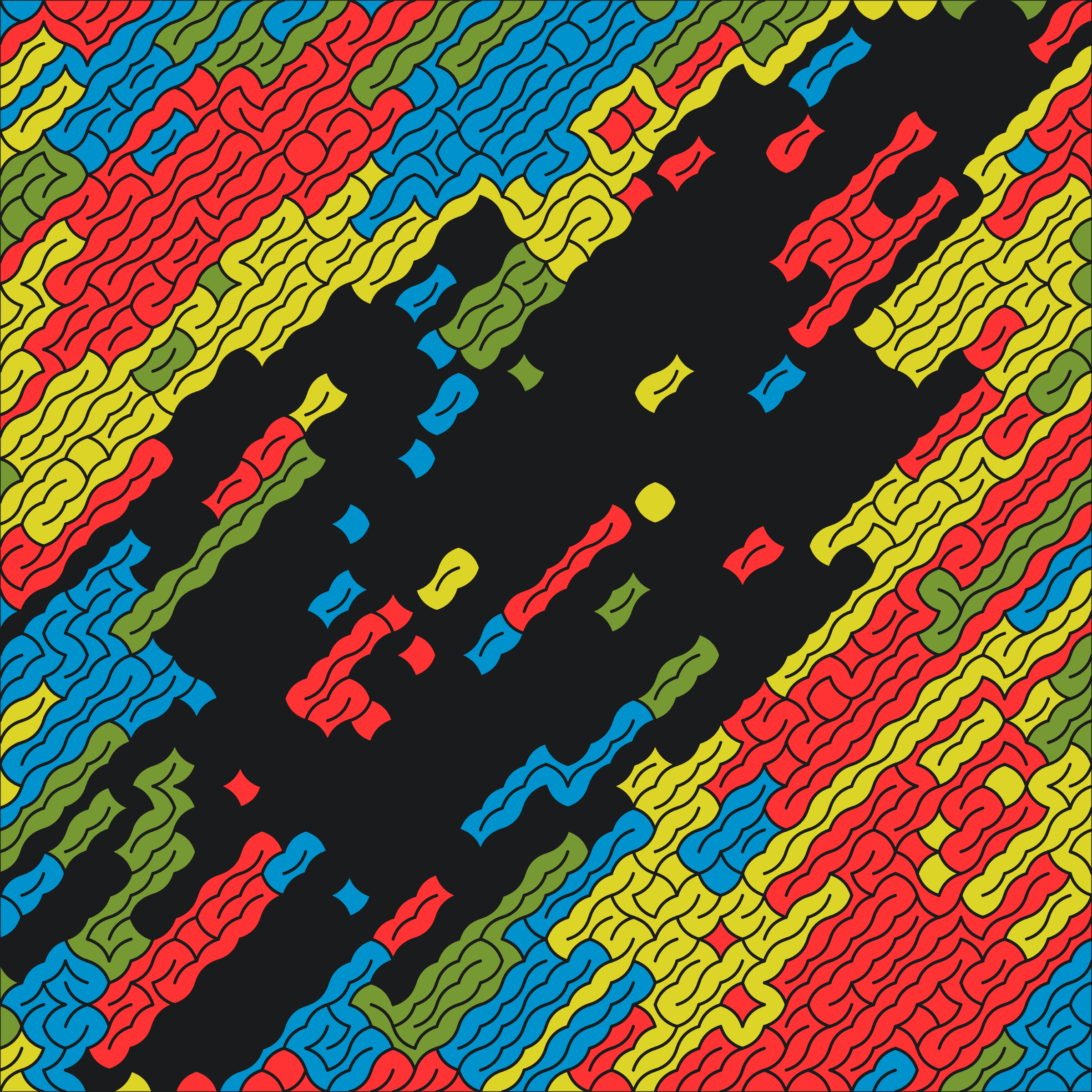 Art Blocks - Art Blocks v2 - Cushions #44 - NFT # 231000044