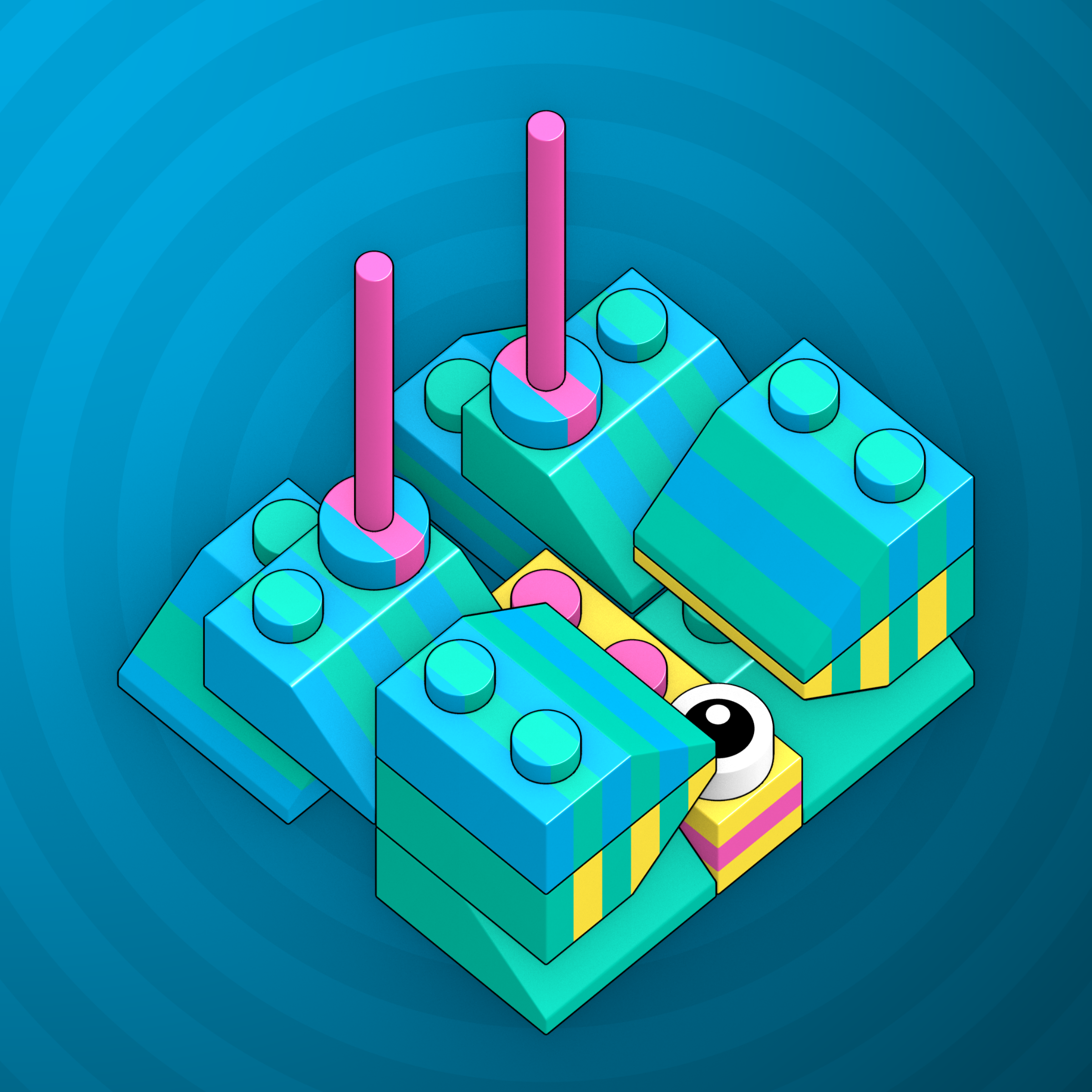 Art Blocks - Art Blocks v2 - Click #33 - NFT # 263000033