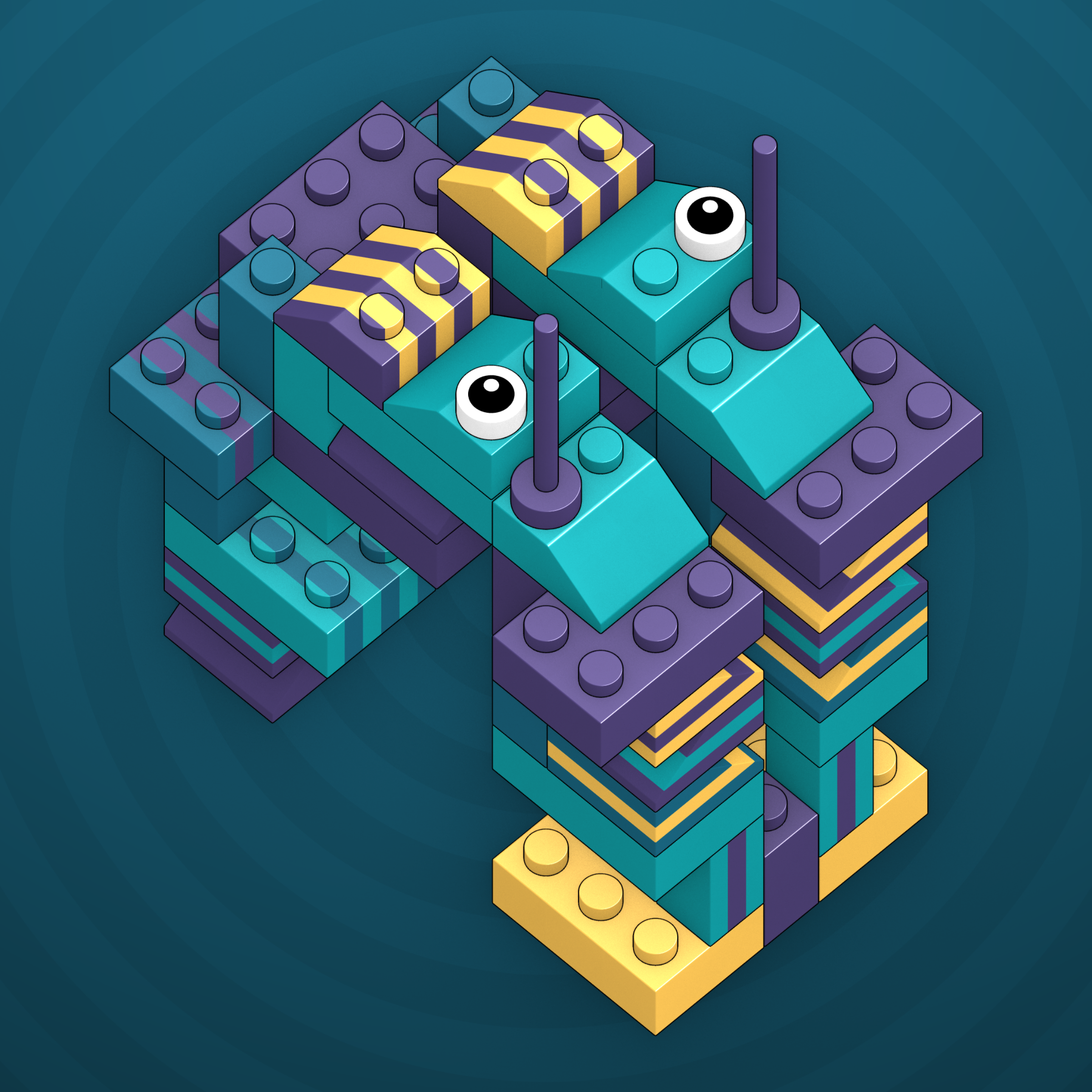 Art Blocks - Art Blocks v2 - Click #101 - NFT # 263000101