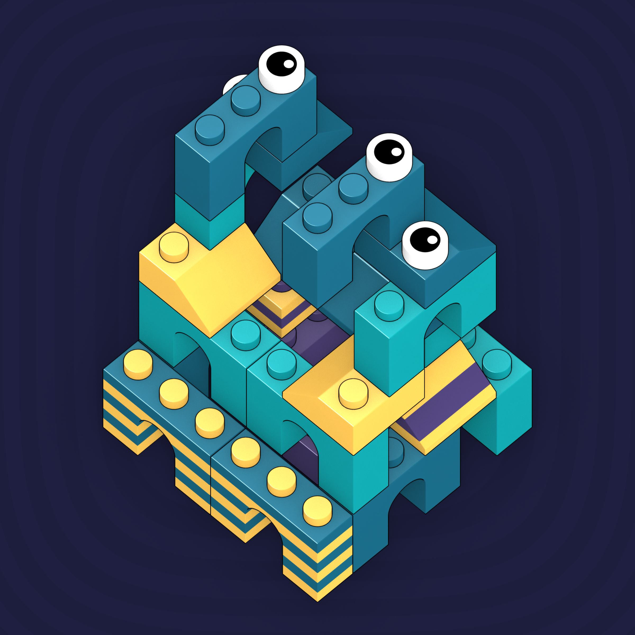 Art Blocks - Art Blocks v2 - Click #119 - NFT # 263000119