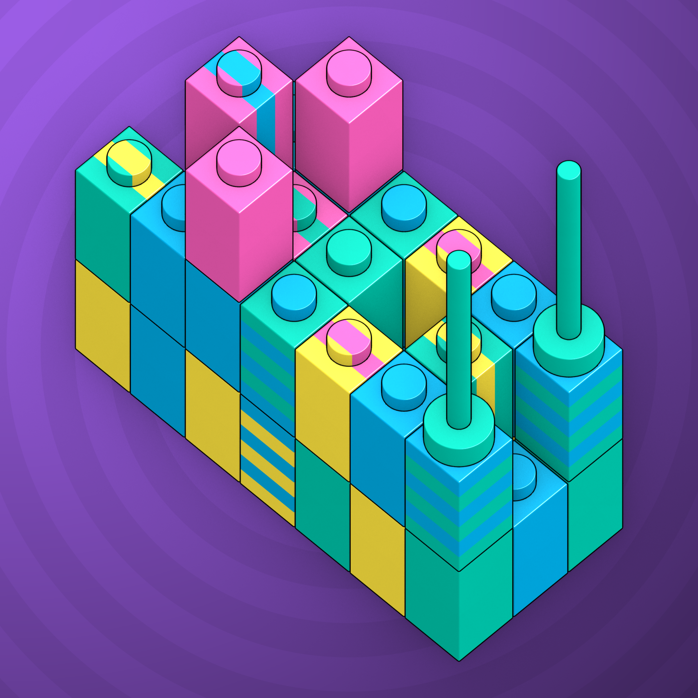 Art Blocks - Art Blocks v2 - Click #136 - NFT # 263000136