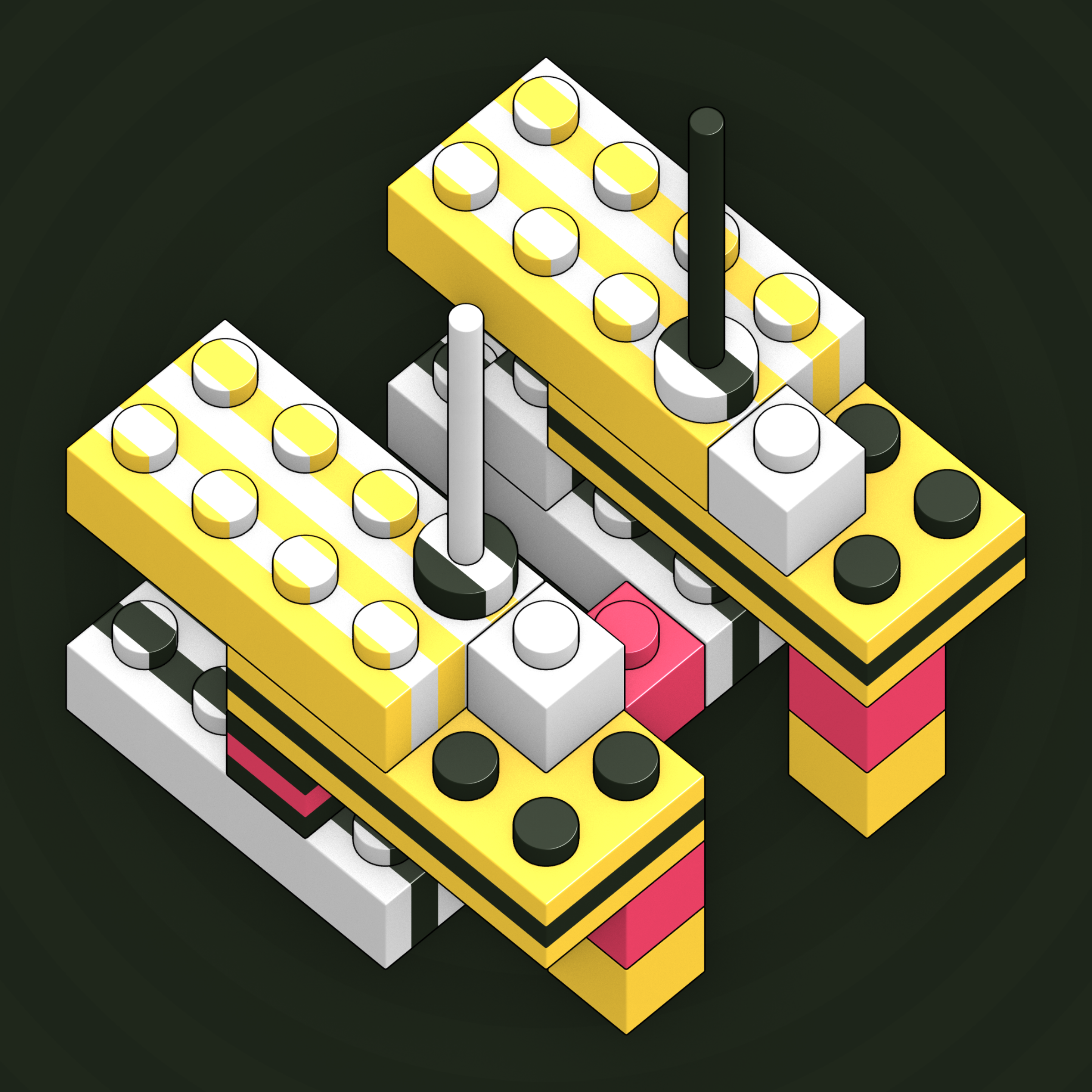 Art Blocks - Art Blocks v2 - Click #201 - NFT # 263000201