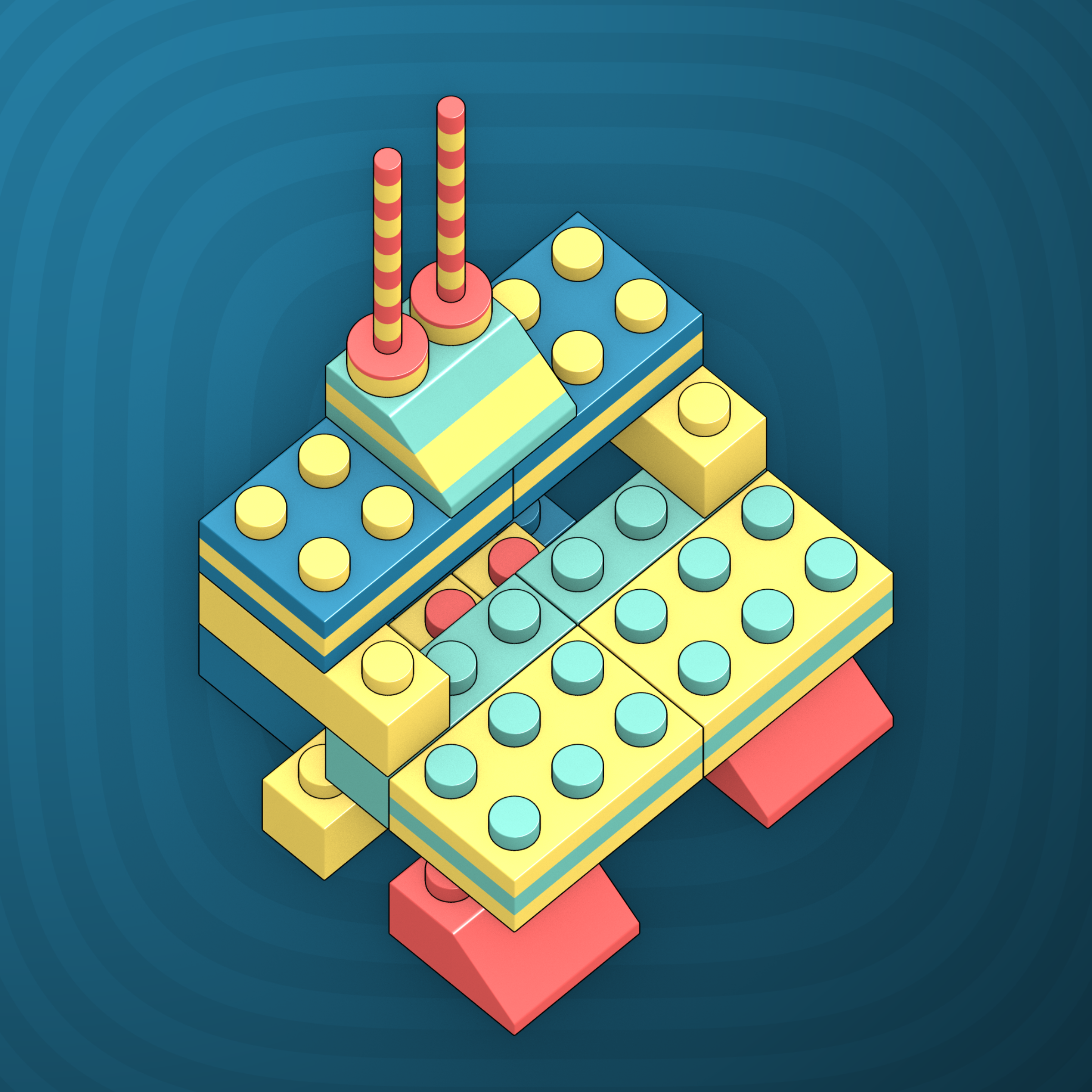 Art Blocks - Art Blocks v2 - Click #203 - NFT # 263000203