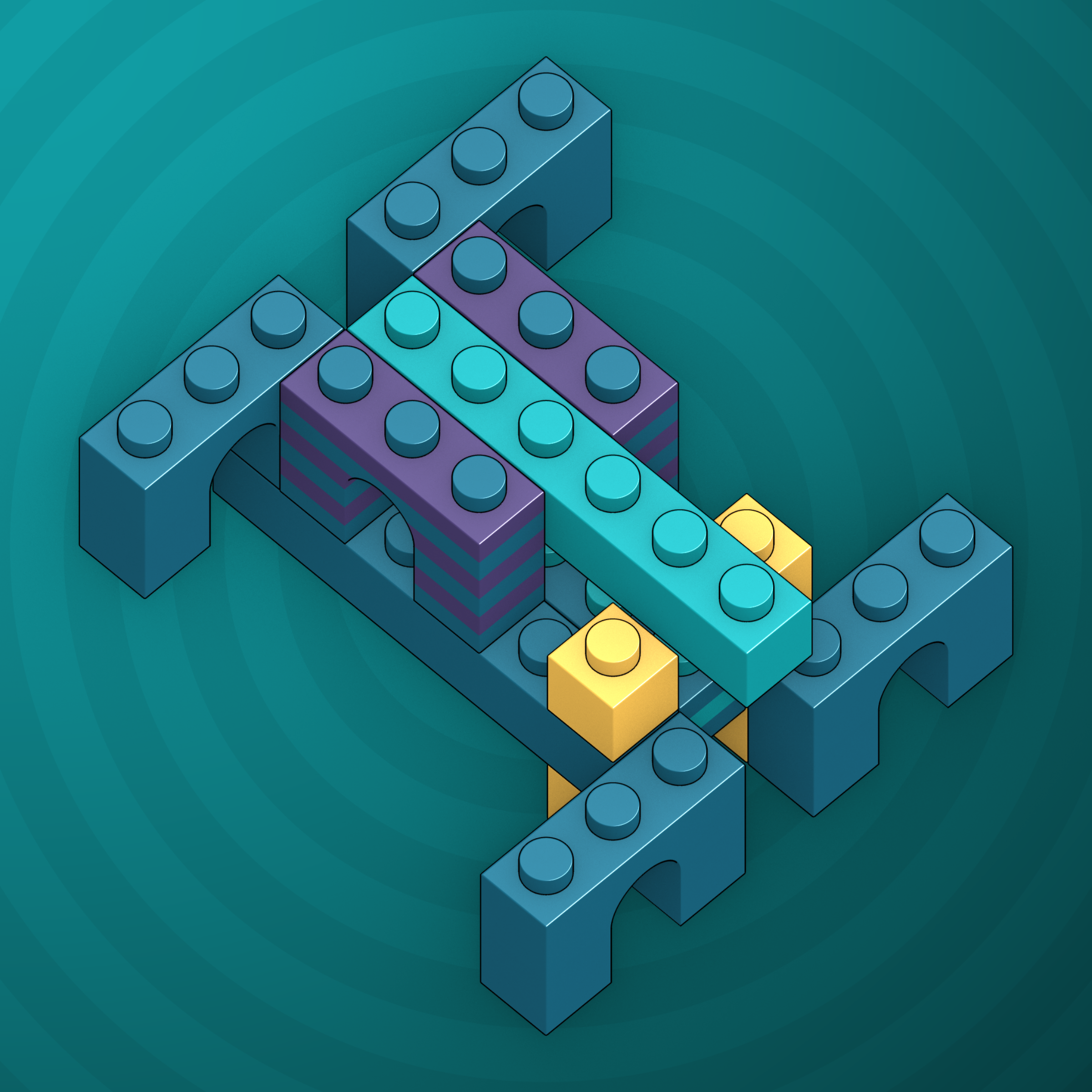 Art Blocks - Art Blocks v2 - Click #215 - NFT # 263000215