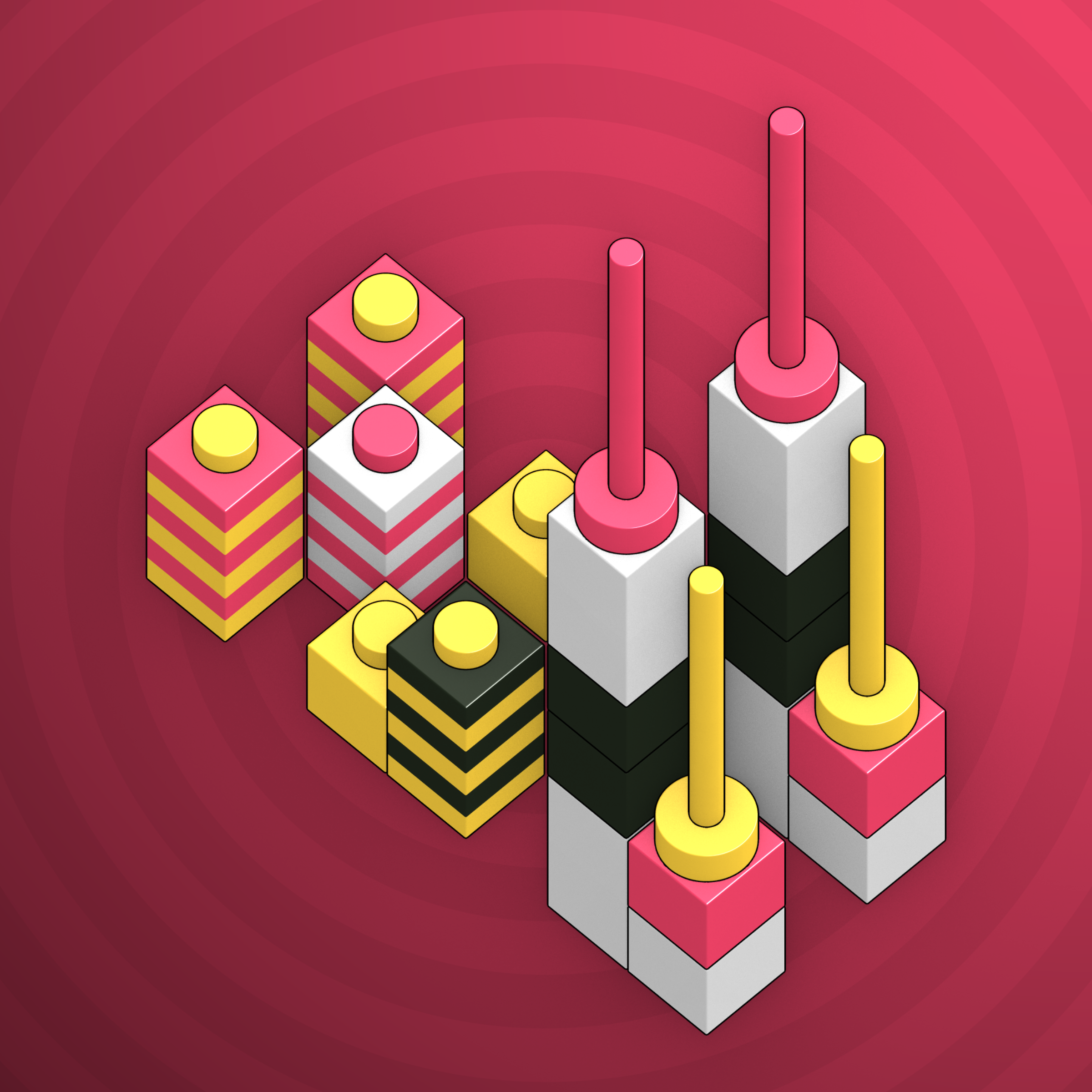 Art Blocks - Art Blocks v2 - Click #245 - NFT # 263000245