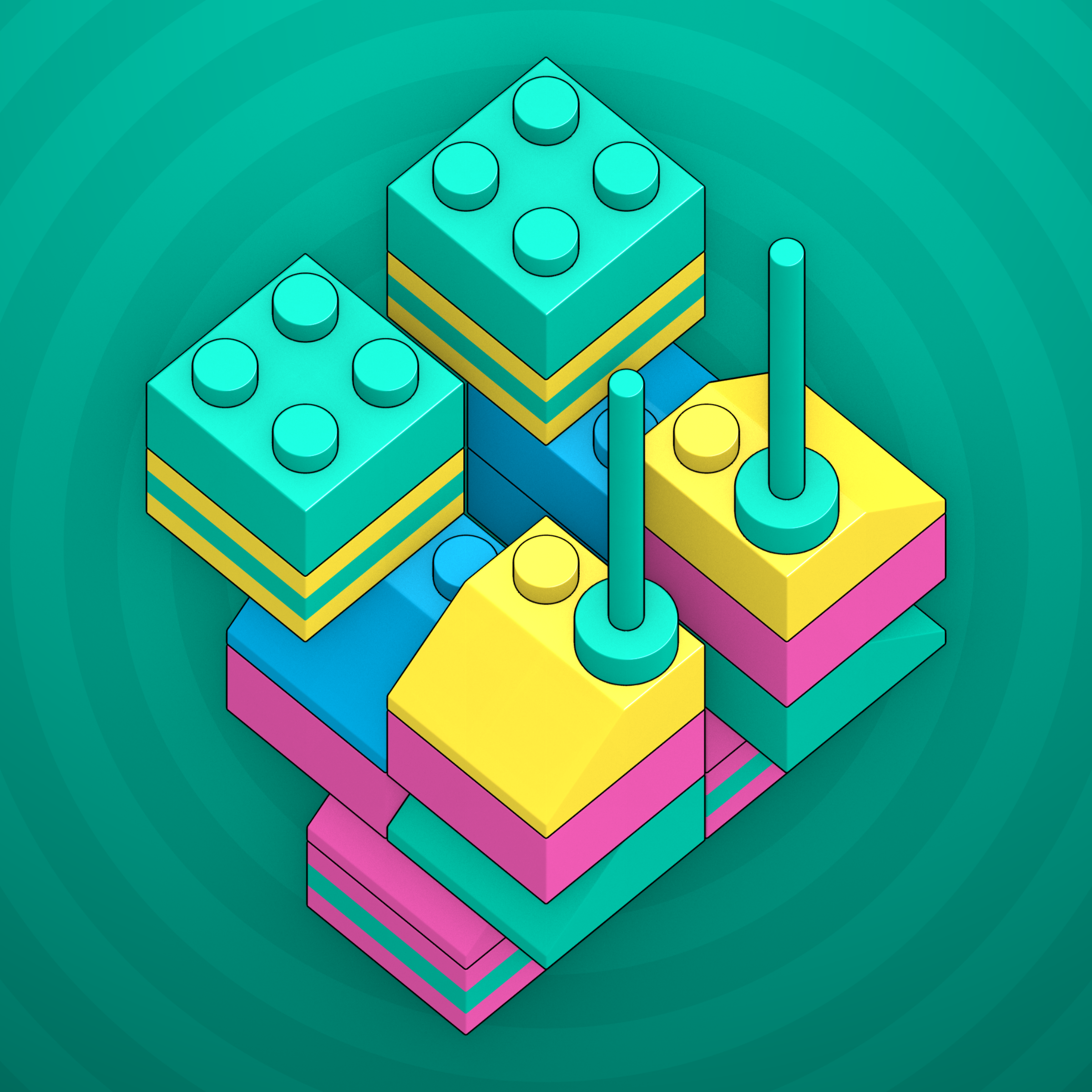 Art Blocks - Art Blocks v2 - Click #250 - NFT # 263000250