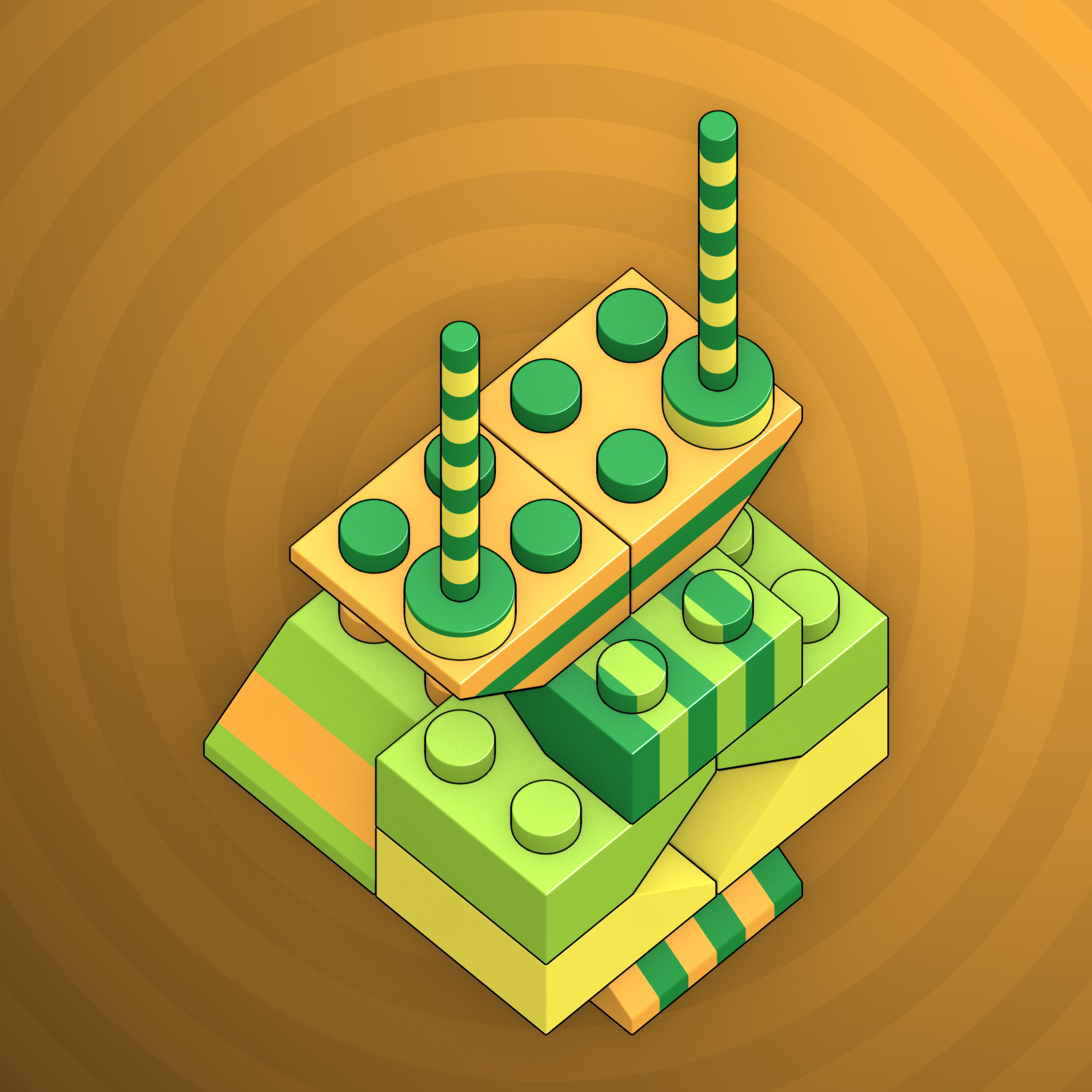 Art Blocks - Art Blocks v2 - Click #325 - NFT # 263000325