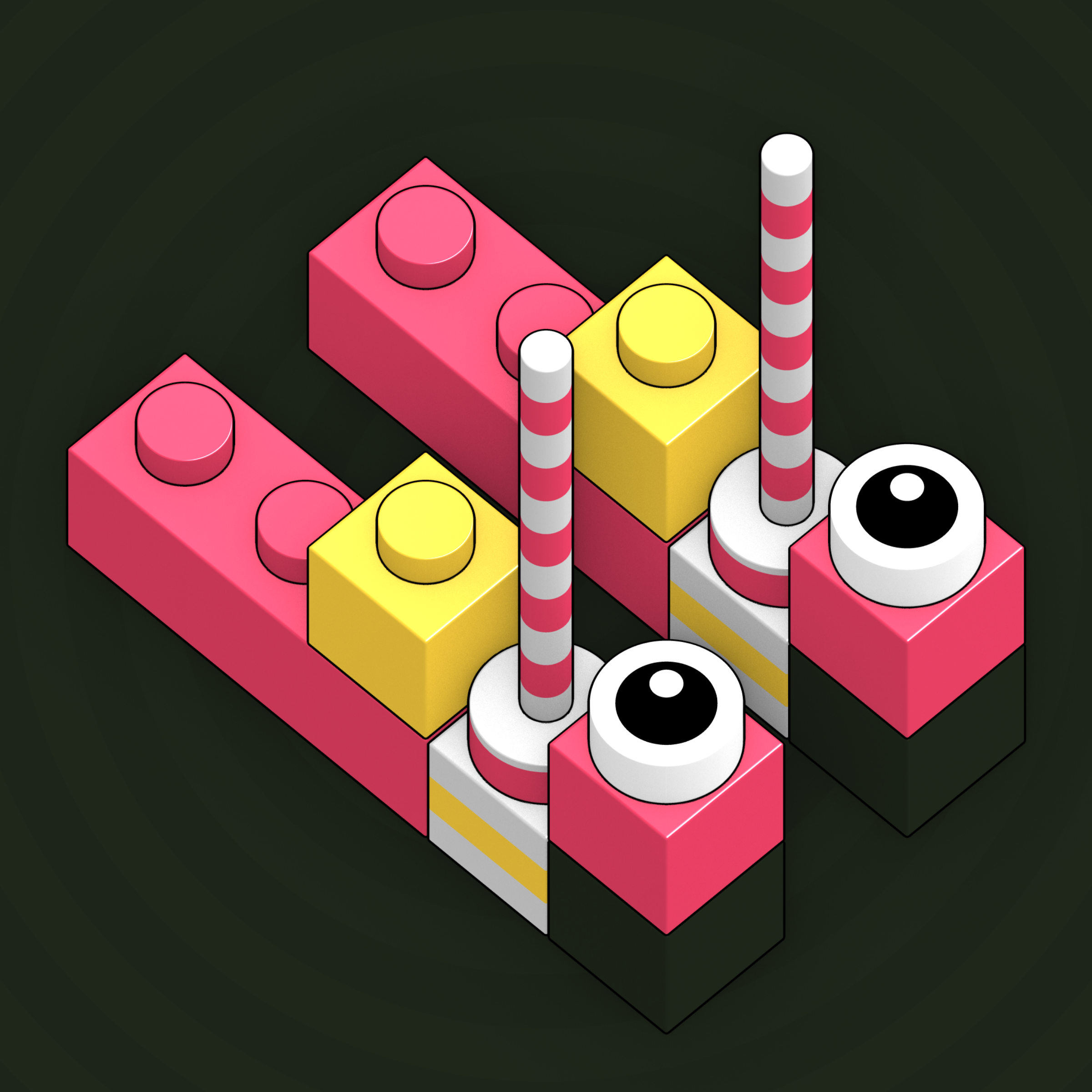 Art Blocks - Art Blocks v2 - Click #360 - NFT # 263000360