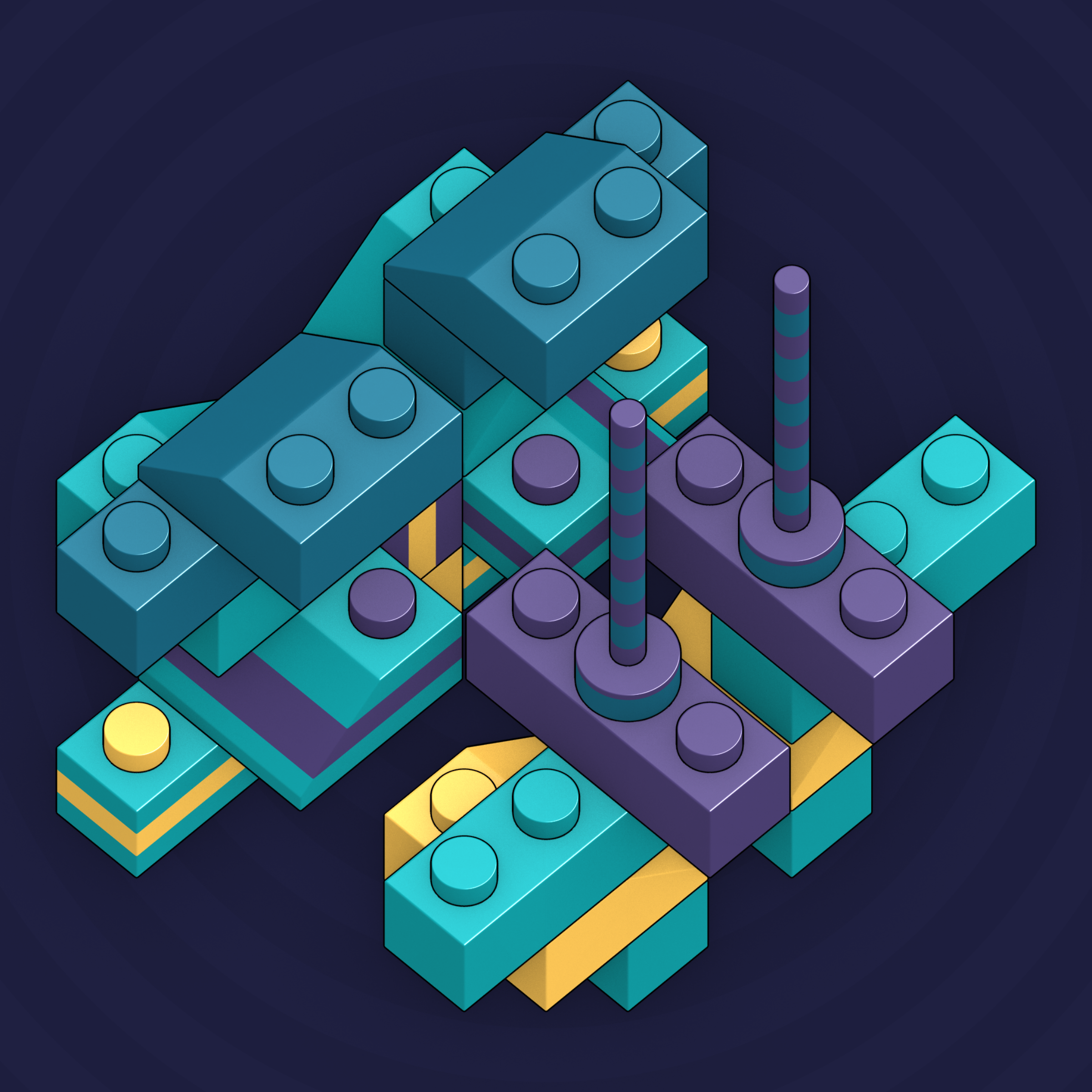 Art Blocks - Art Blocks v2 - Click #387 - NFT # 263000387