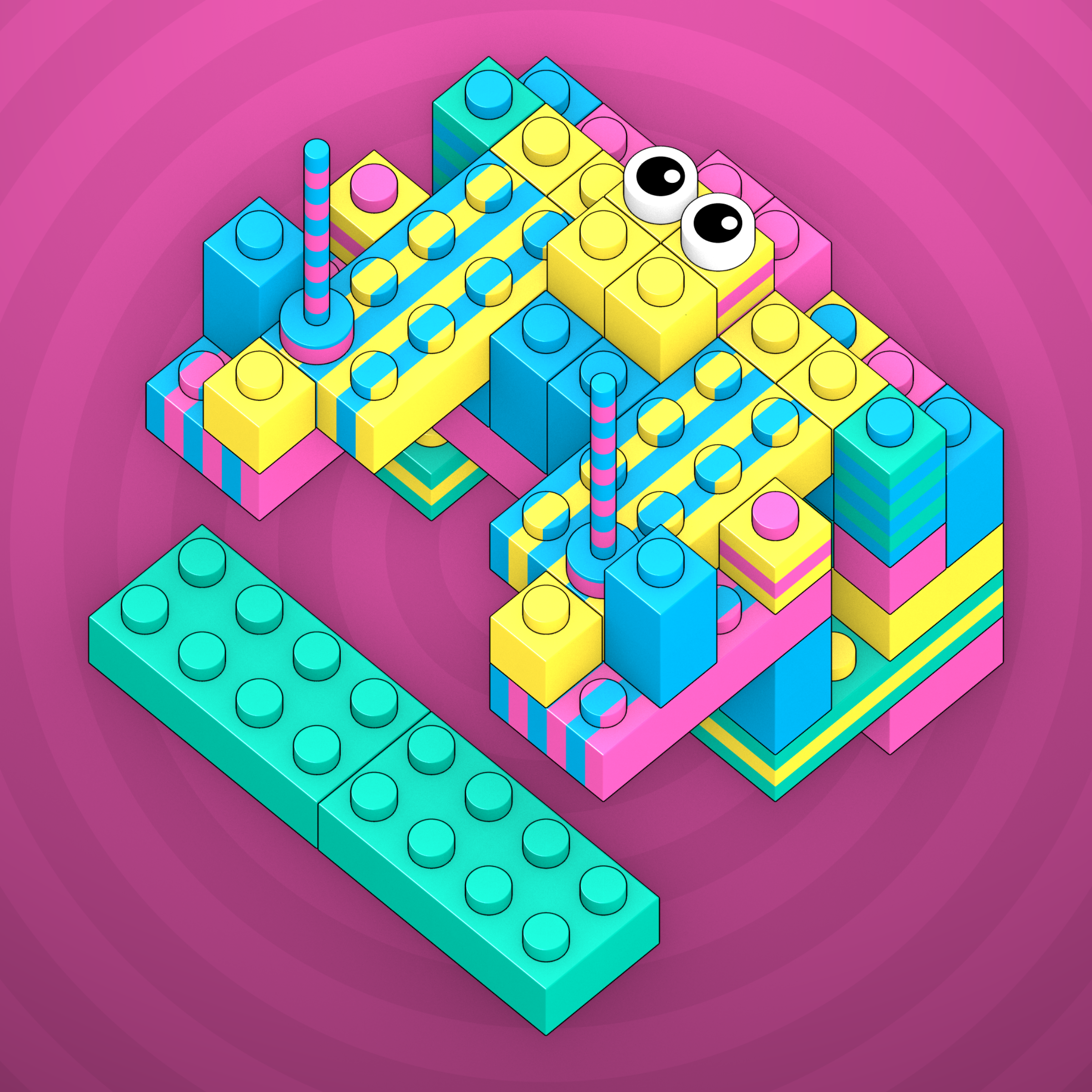 Art Blocks - Art Blocks v2 - Click #410 - NFT # 263000410