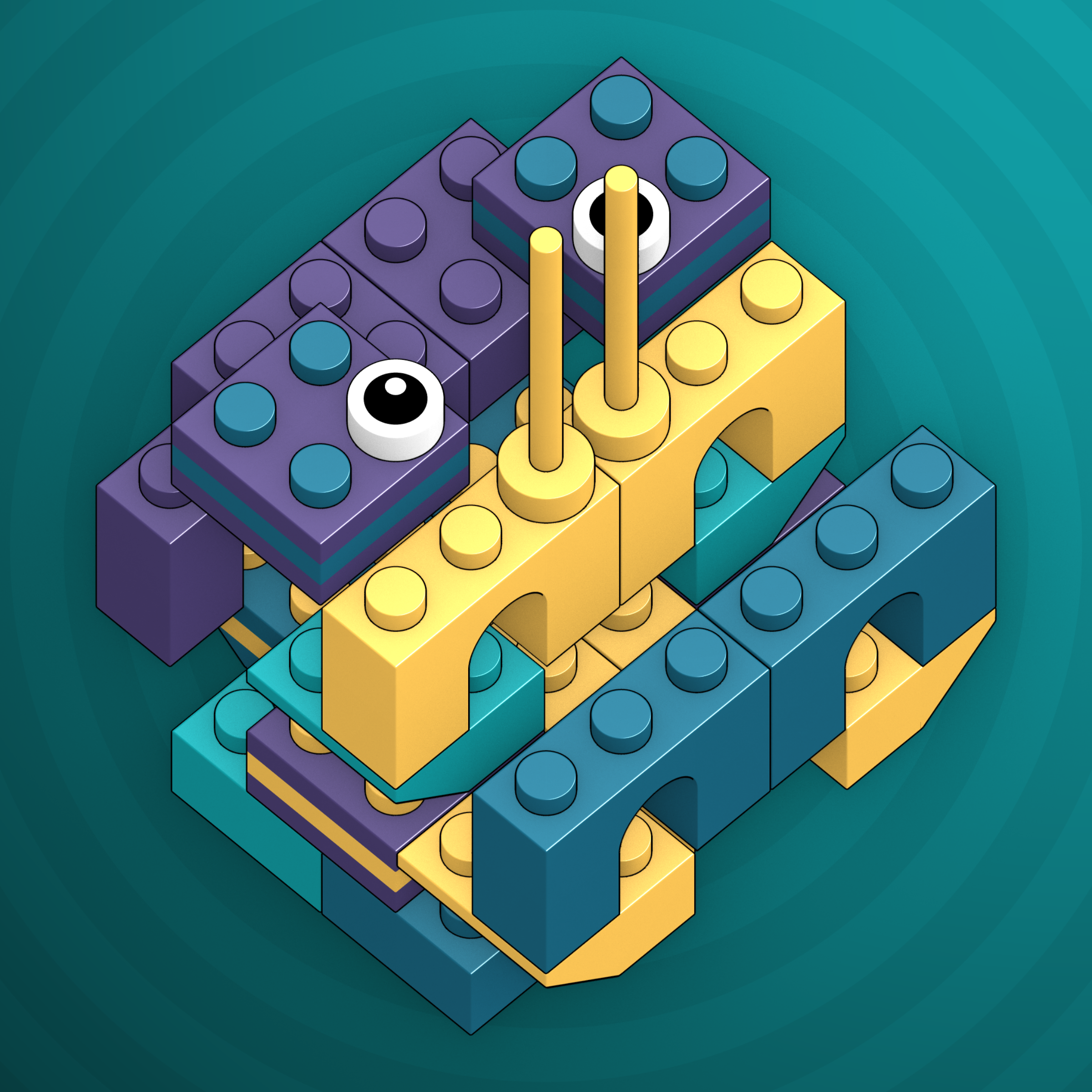 Art Blocks - Art Blocks v2 - Click #417 - NFT # 263000417