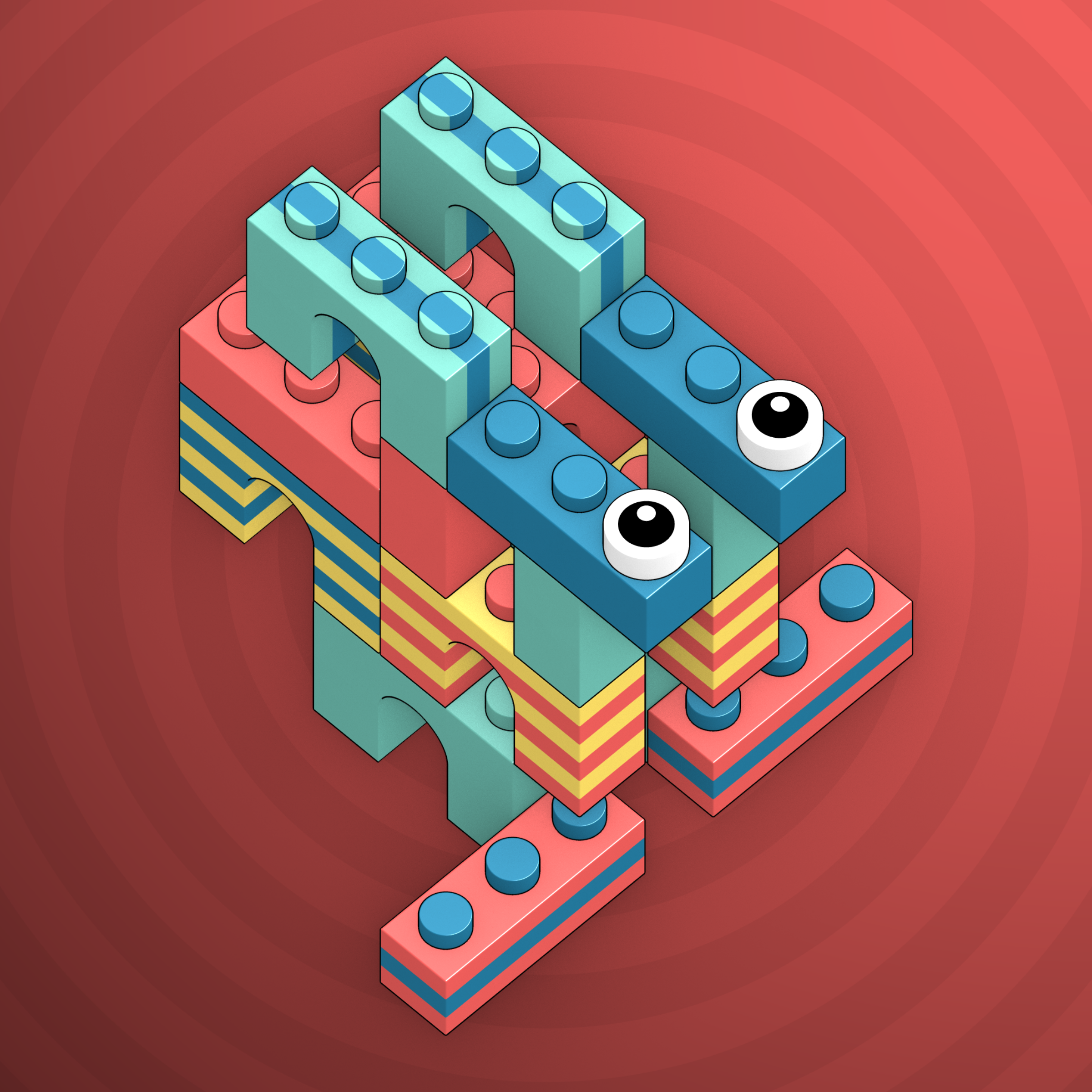 Art Blocks - Art Blocks v2 - Click #418 - NFT # 263000418