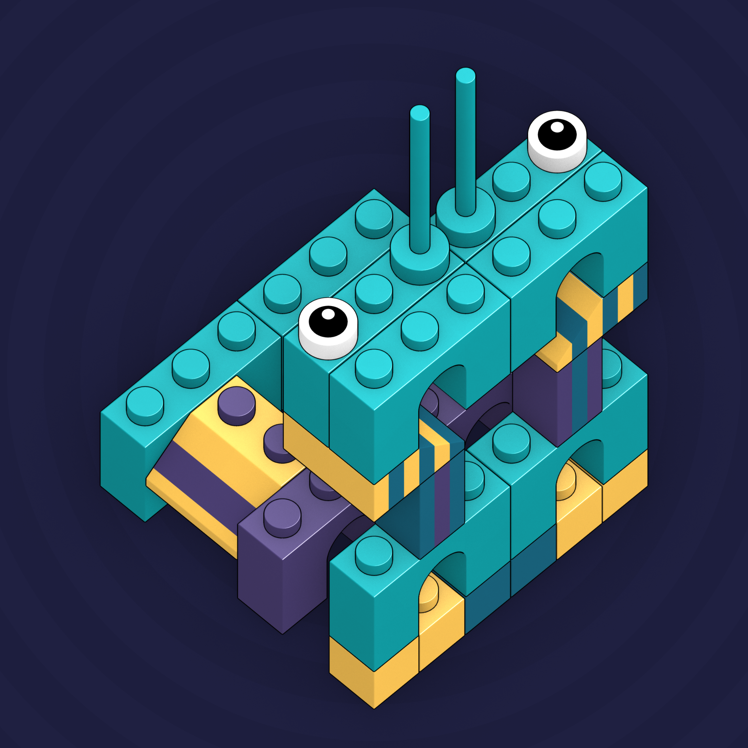 Art Blocks - Art Blocks v2 - Click #458 - NFT # 263000458