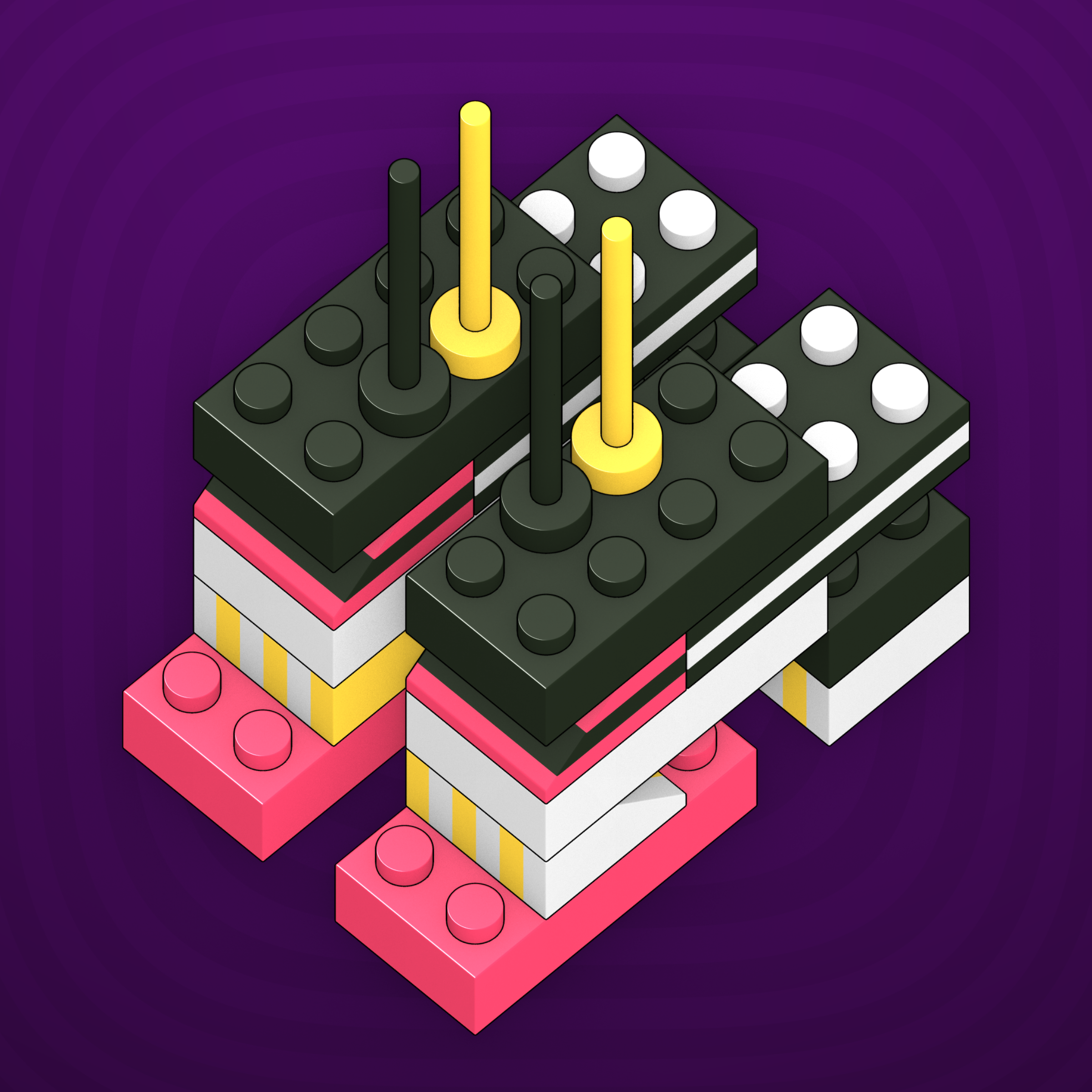 Art Blocks - Art Blocks v2 - Click #504 - NFT # 263000504