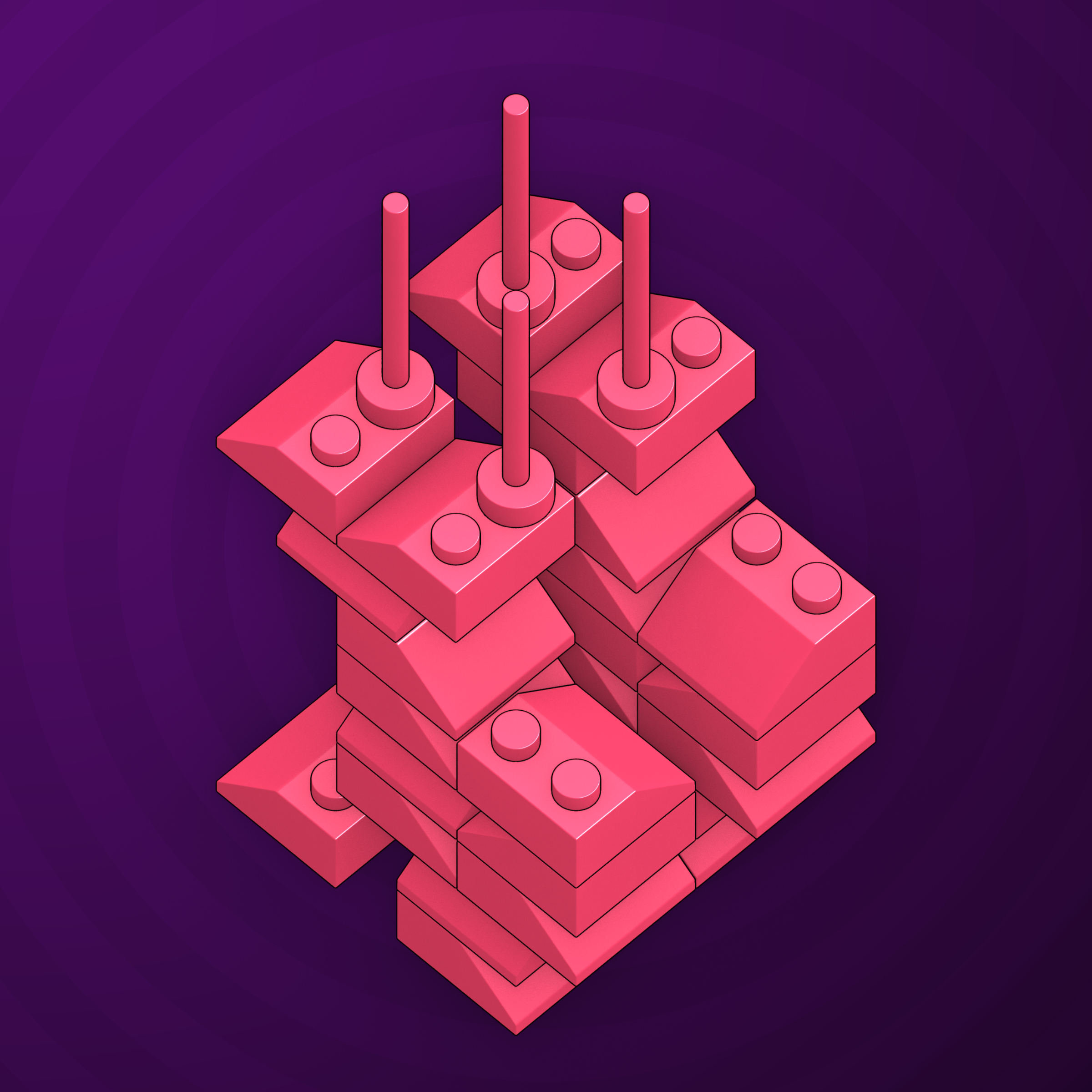 Art Blocks - Art Blocks v2 - Click #519 - NFT # 263000519