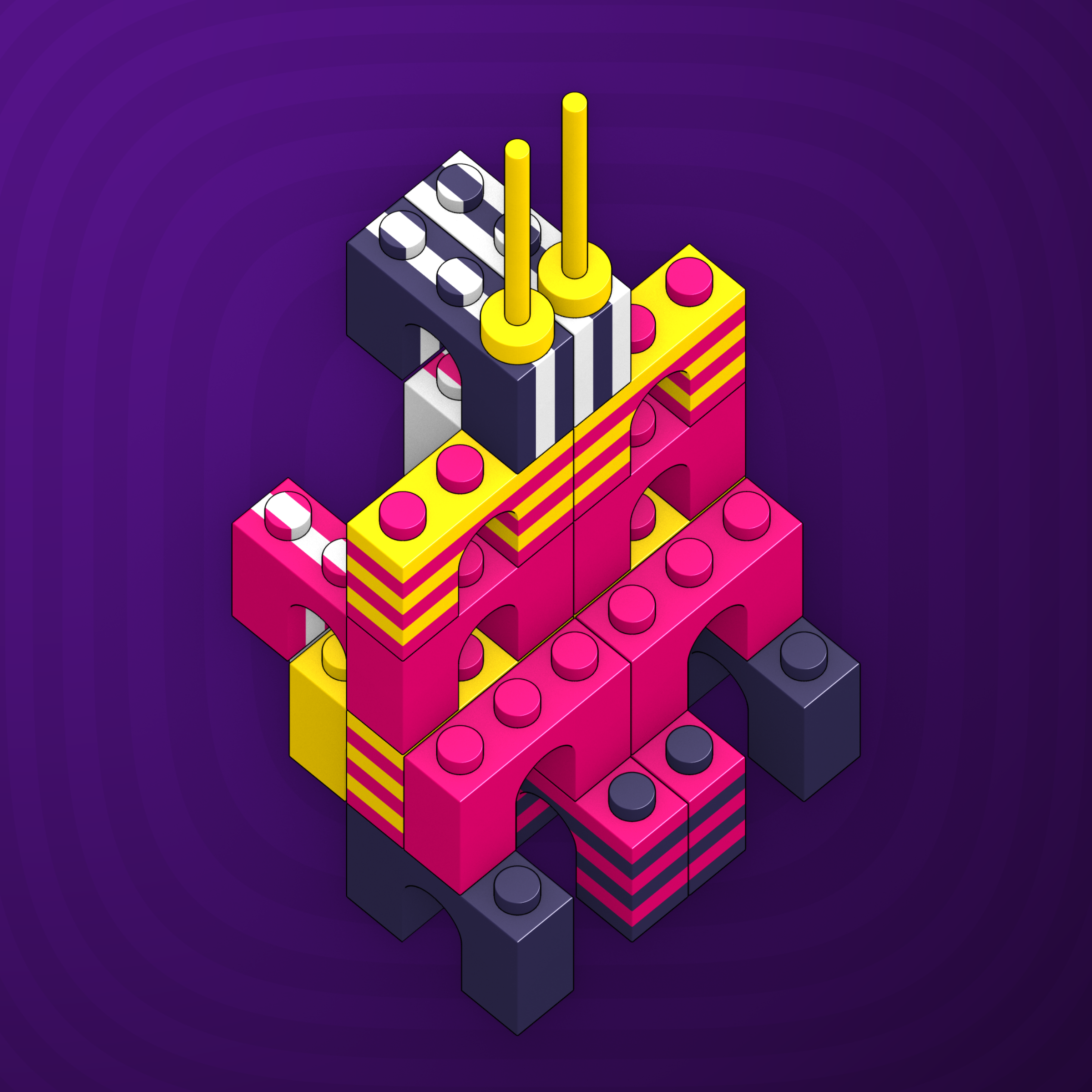 Art Blocks - Art Blocks v2 - Click #521 - NFT # 263000521