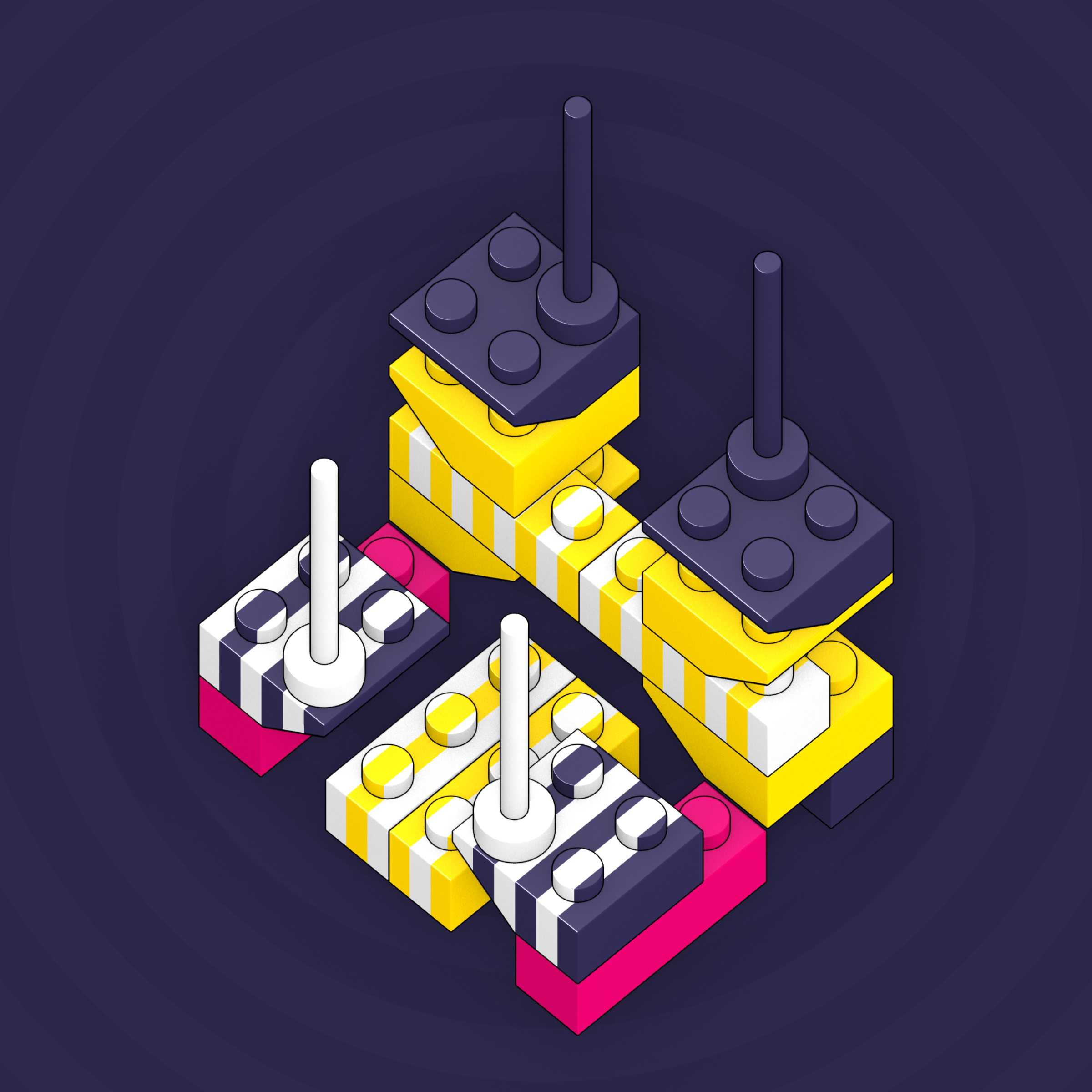 Art Blocks - Art Blocks v2 - Click #527 - NFT # 263000527