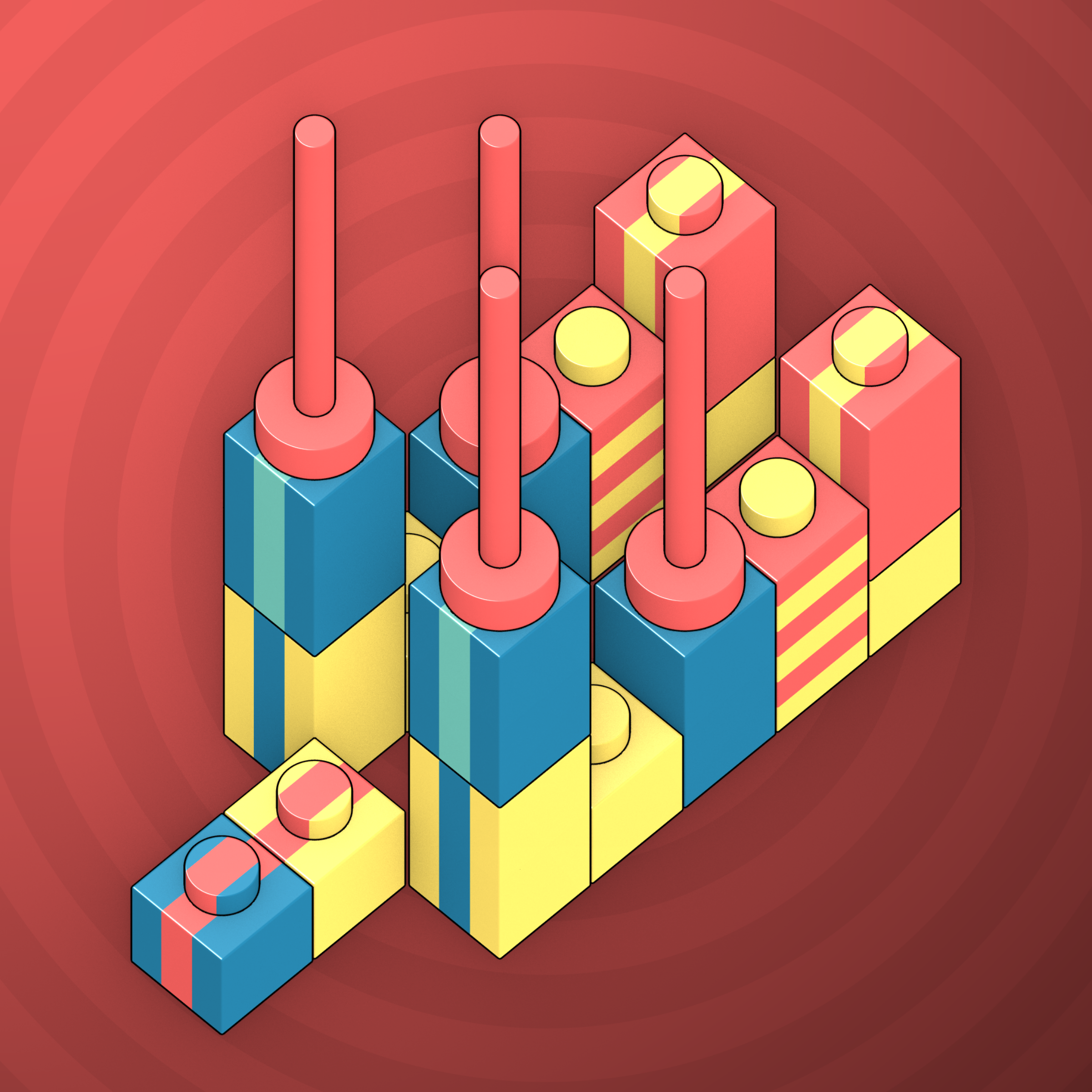 Art Blocks - Art Blocks v2 - Click #589 - NFT # 263000589