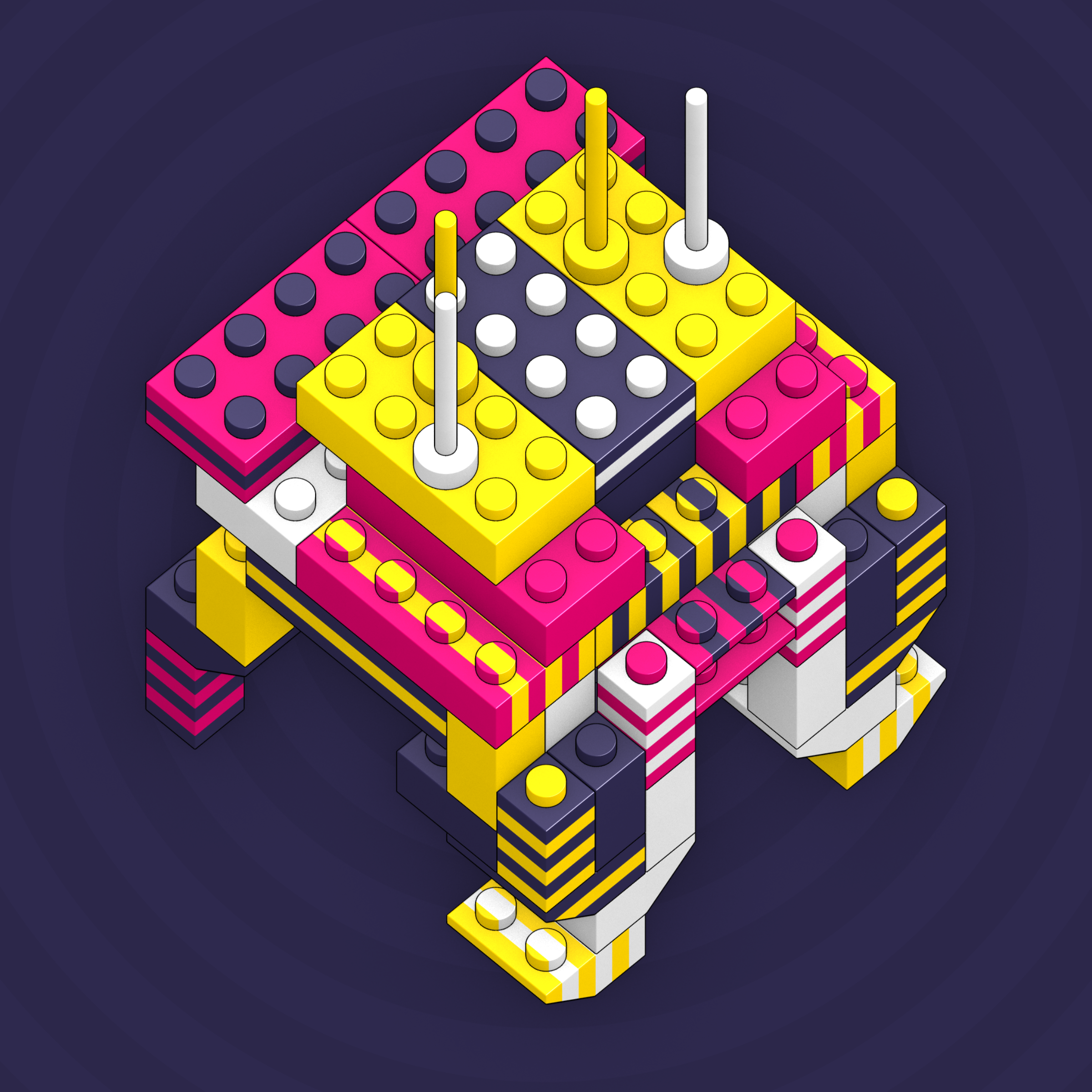 Art Blocks - Art Blocks v2 - Click #598 - NFT # 263000598