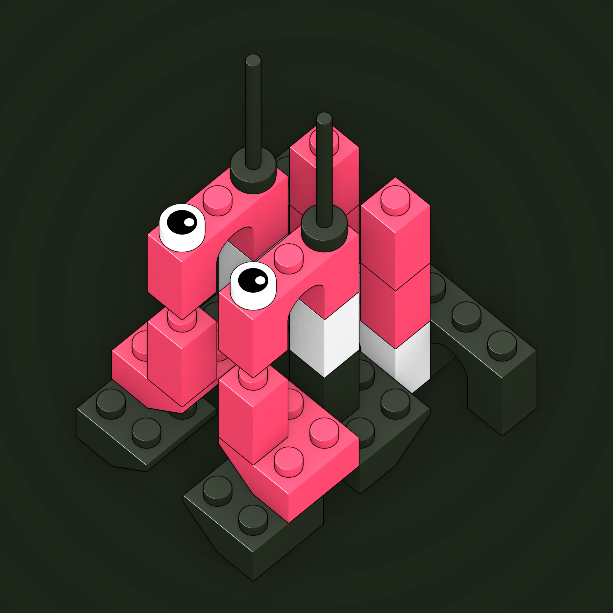 Art Blocks - Art Blocks v2 - Click #599 - NFT # 263000599