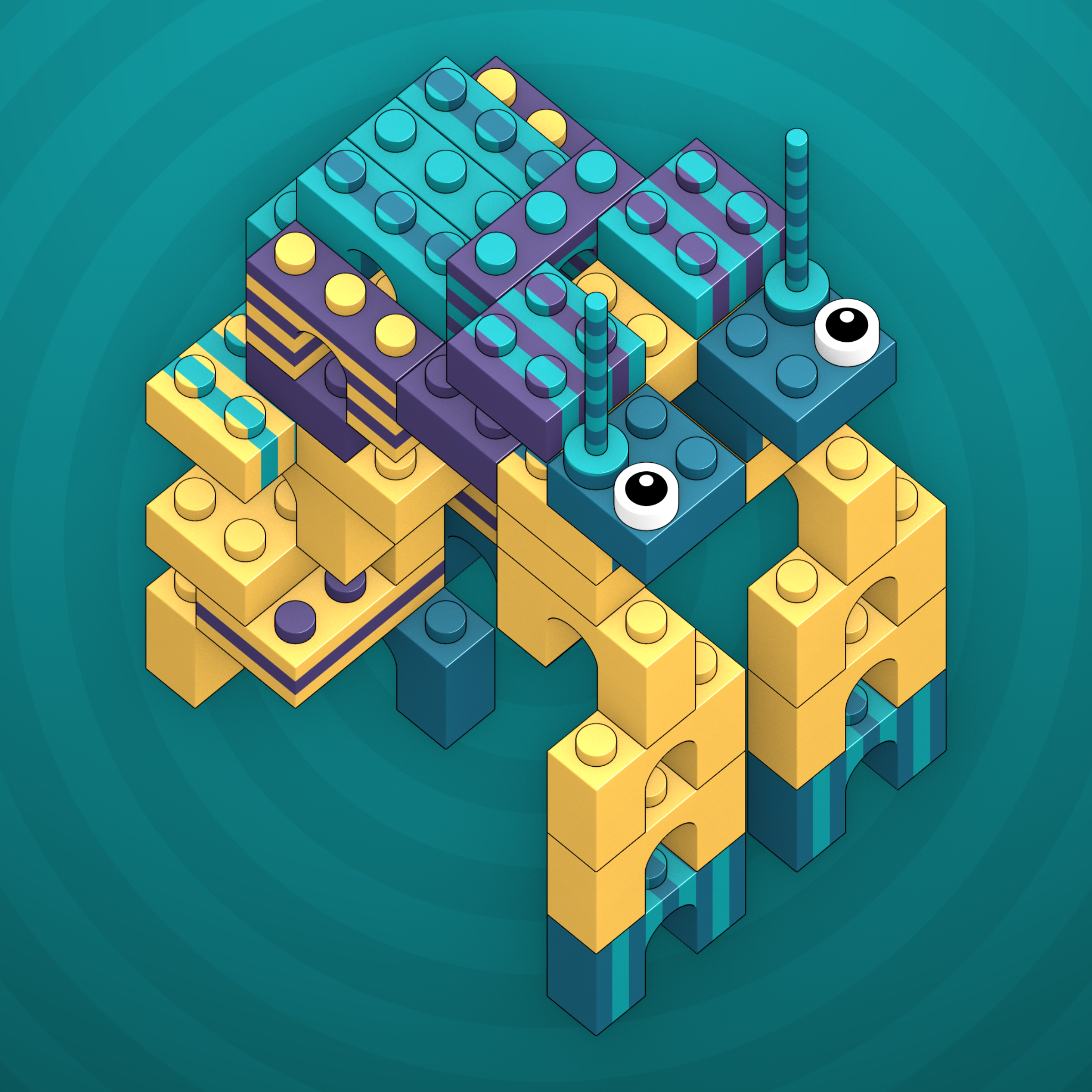 Art Blocks - Art Blocks v2 - Click #602 - NFT # 263000602