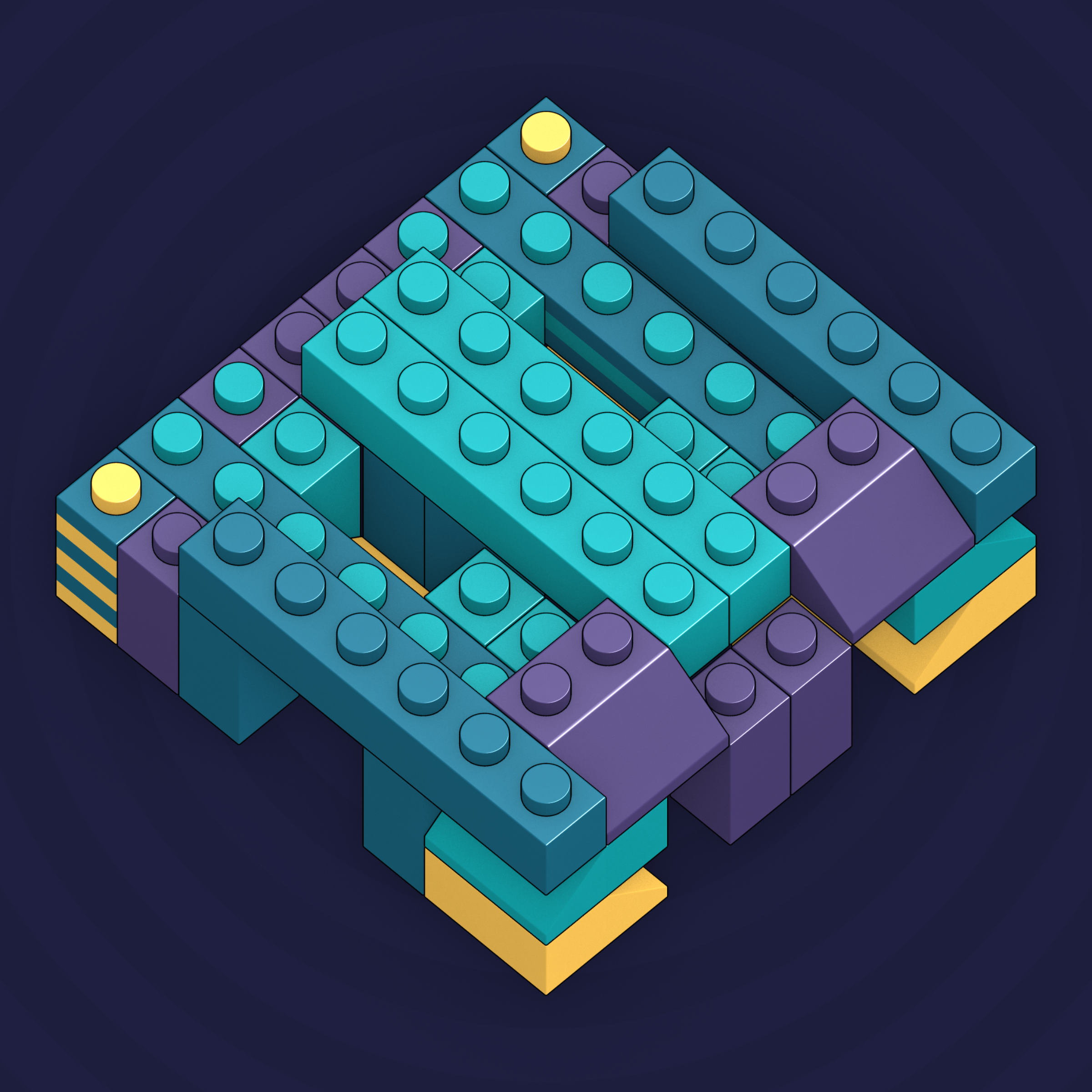 Art Blocks - Art Blocks v2 - Click #604 - NFT # 263000604