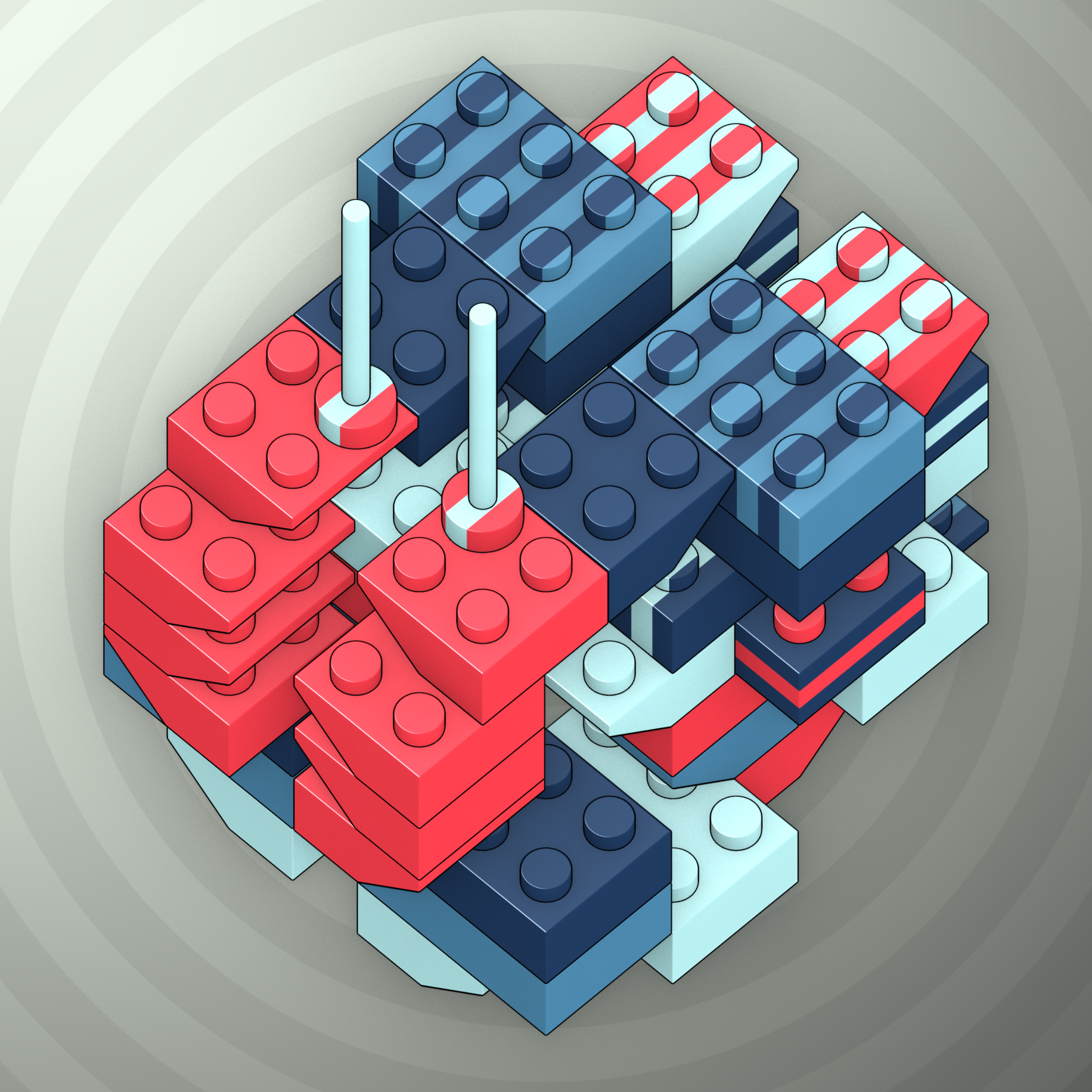 Art Blocks - Art Blocks v2 - Click #607 - NFT # 263000607