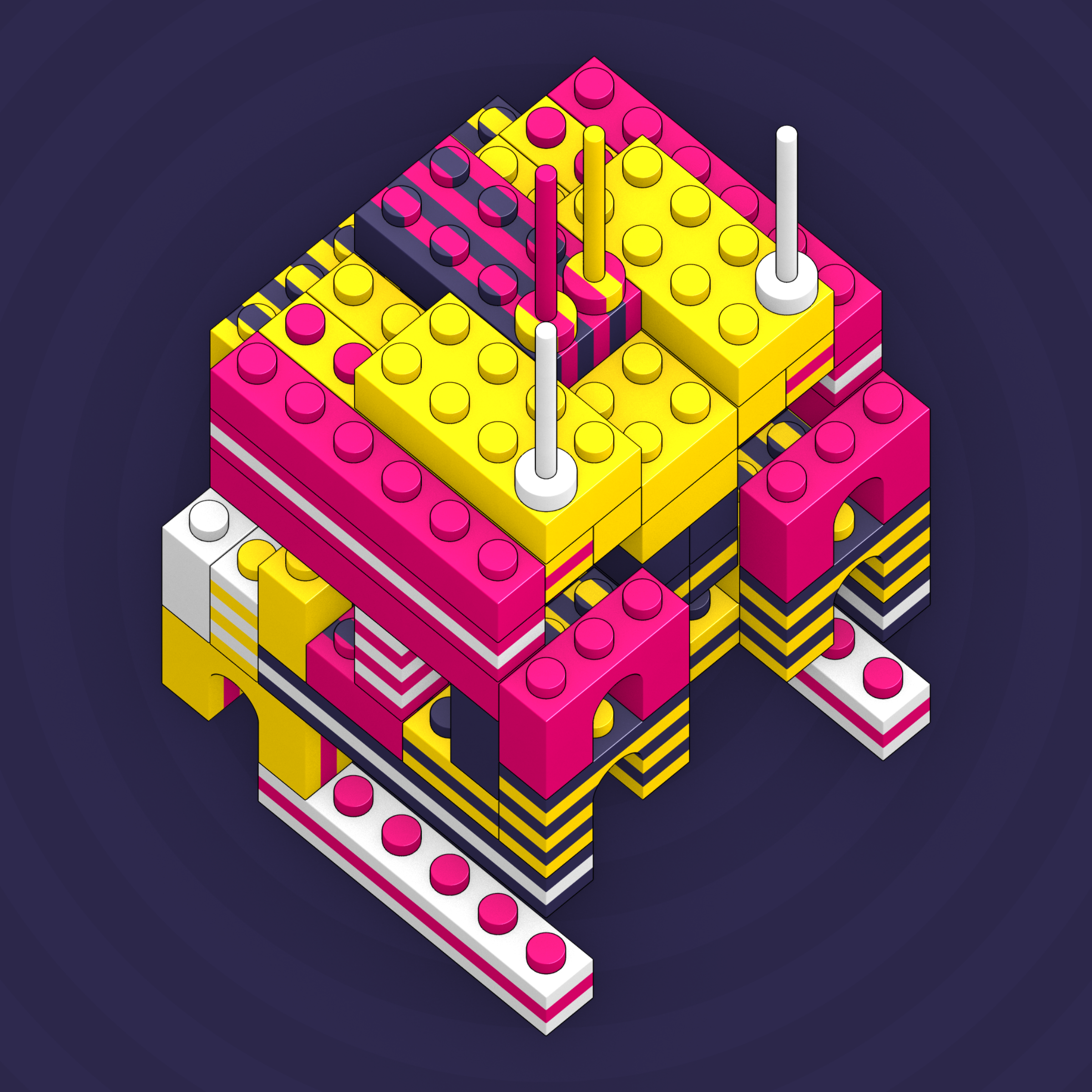 Art Blocks - Art Blocks v2 - Click #610 - NFT # 263000610