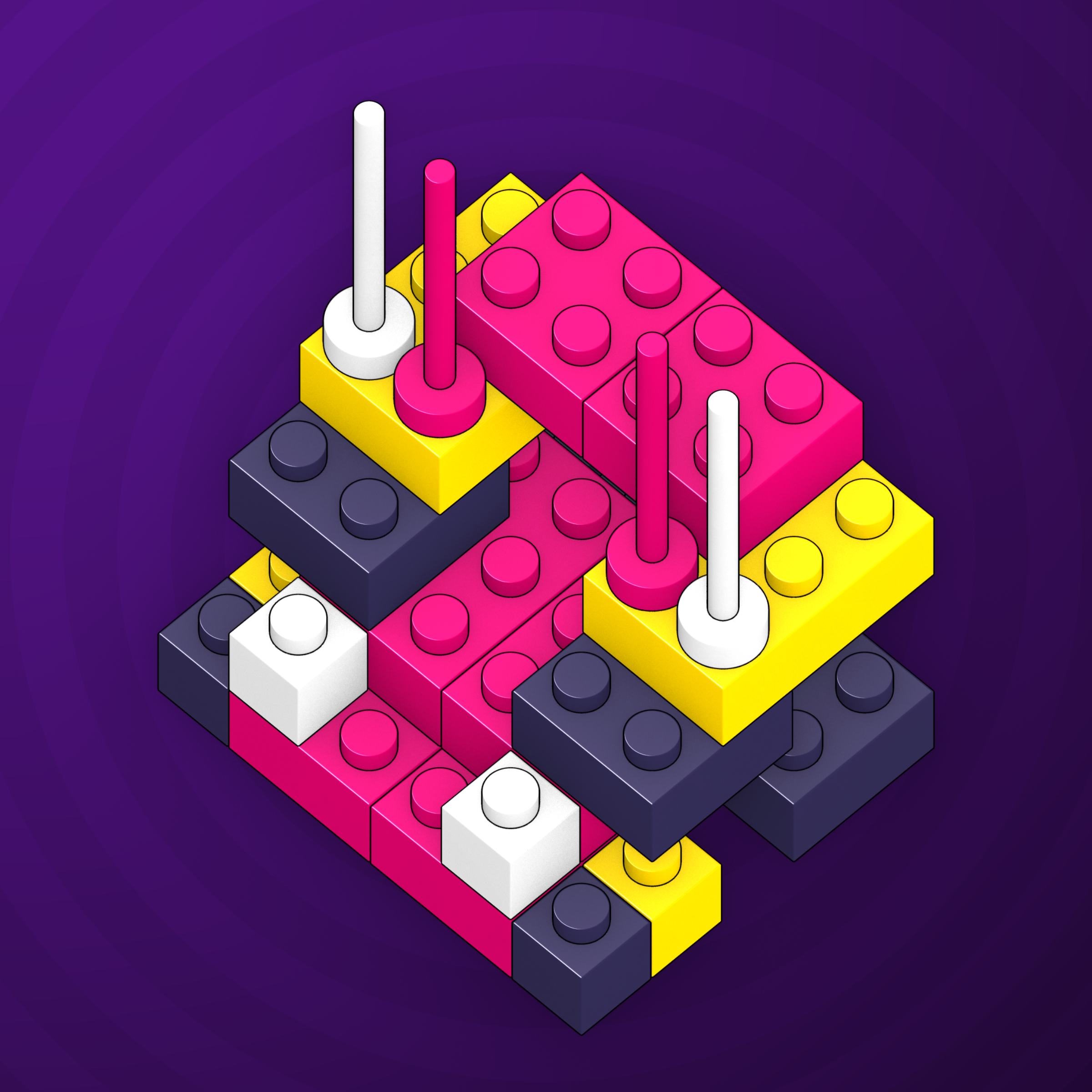 Art Blocks - Art Blocks v2 - Click #614 - NFT # 263000614