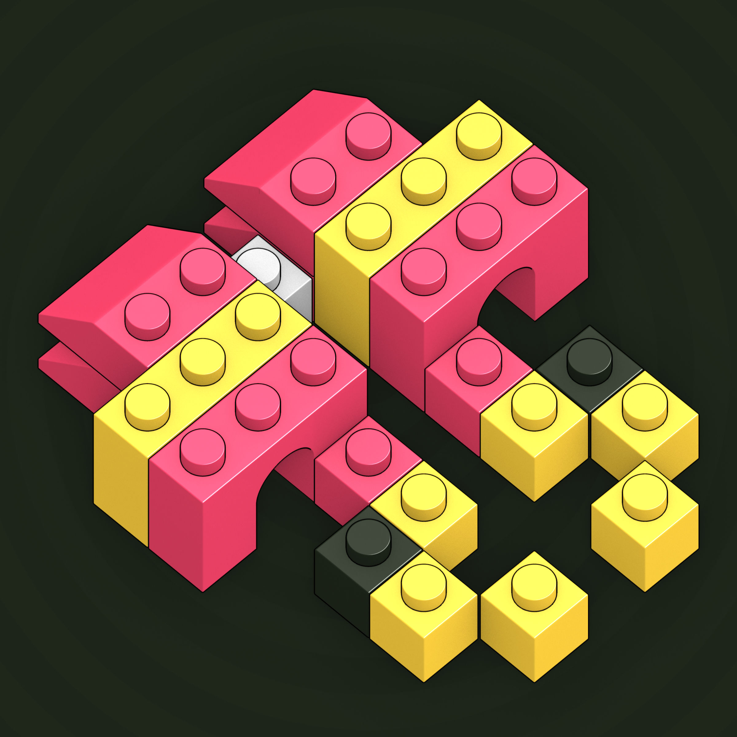 Art Blocks - Art Blocks v2 - Click #615 - NFT # 263000615