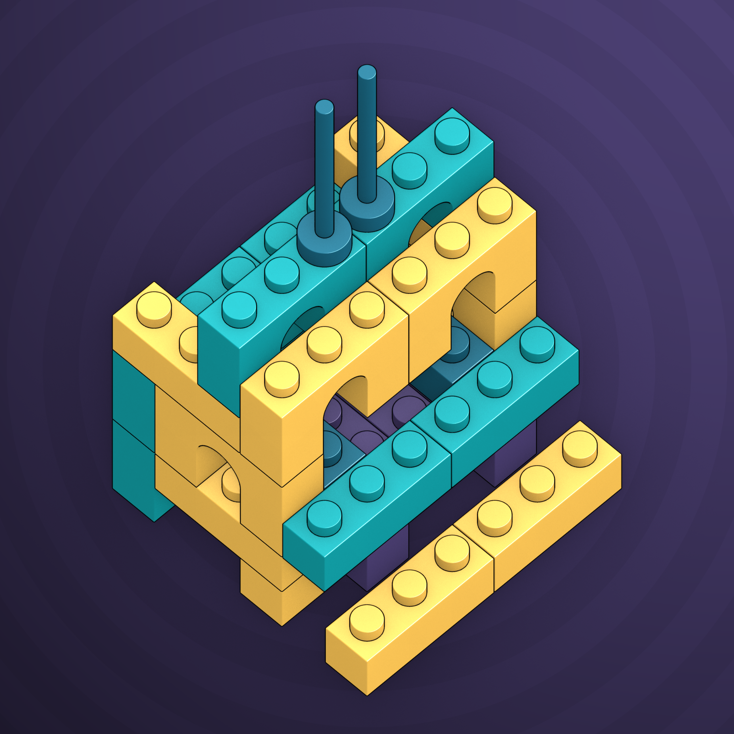 Art Blocks - Art Blocks v2 - Click #618 - NFT # 263000618