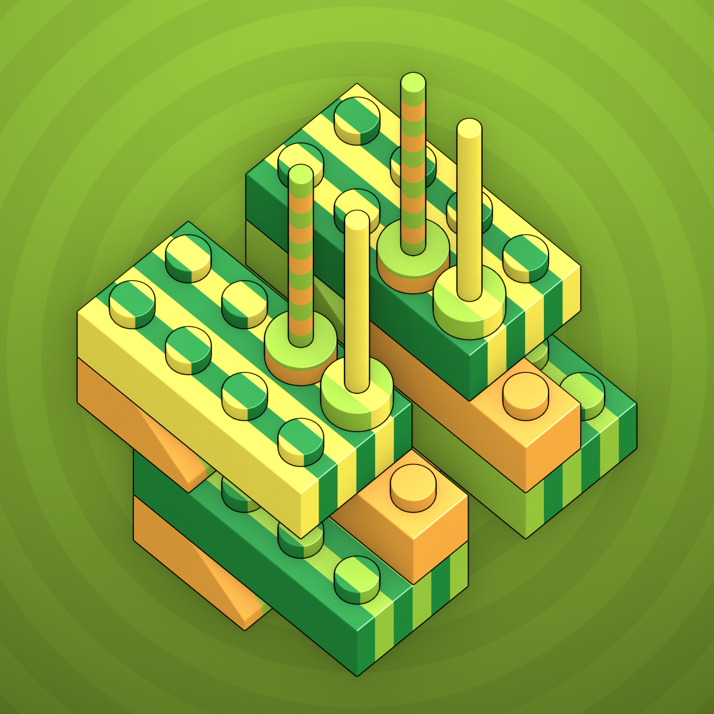 Art Blocks - Art Blocks v2 - Click #638 - NFT # 263000638