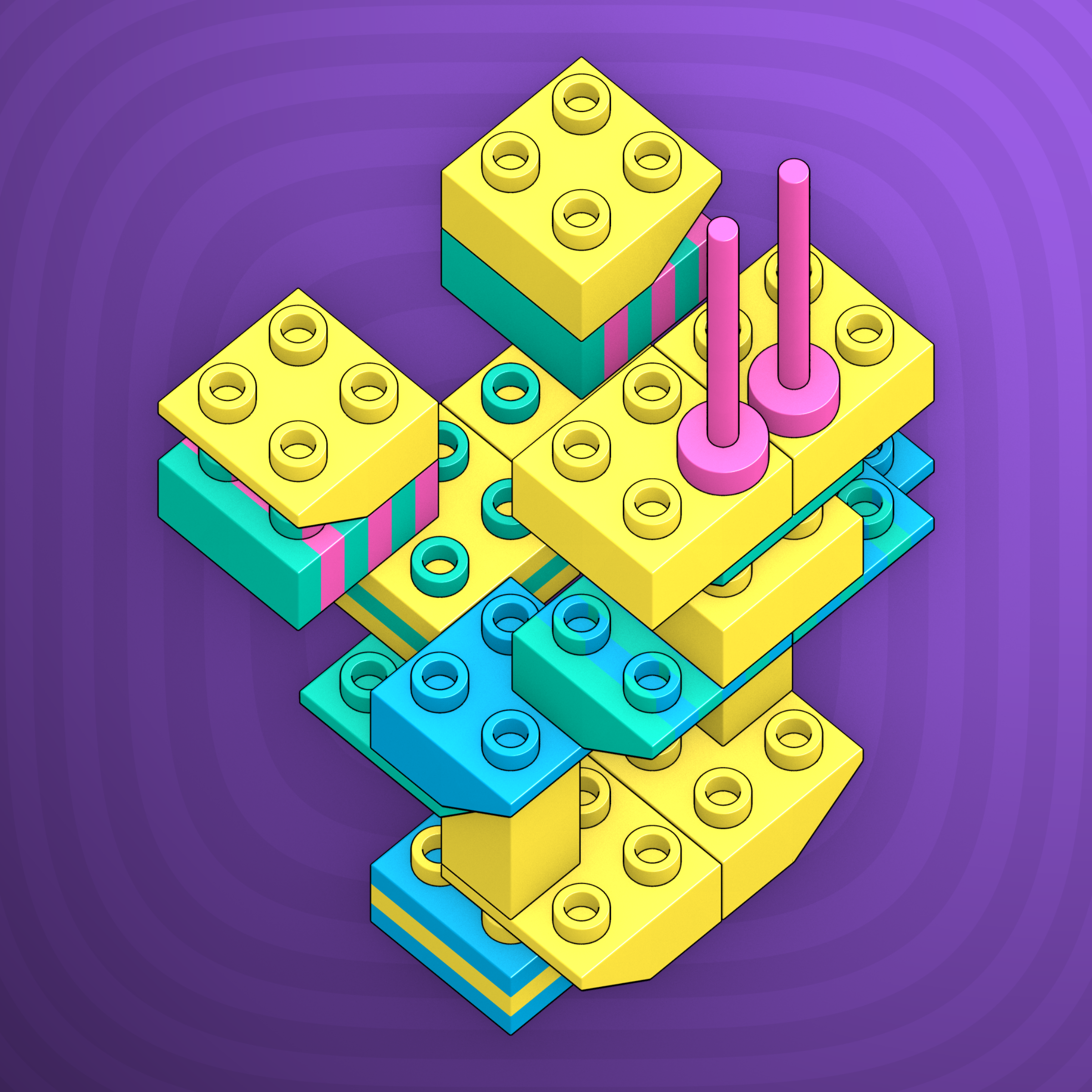 Art Blocks - Art Blocks v2 - Click #645 - NFT # 263000645