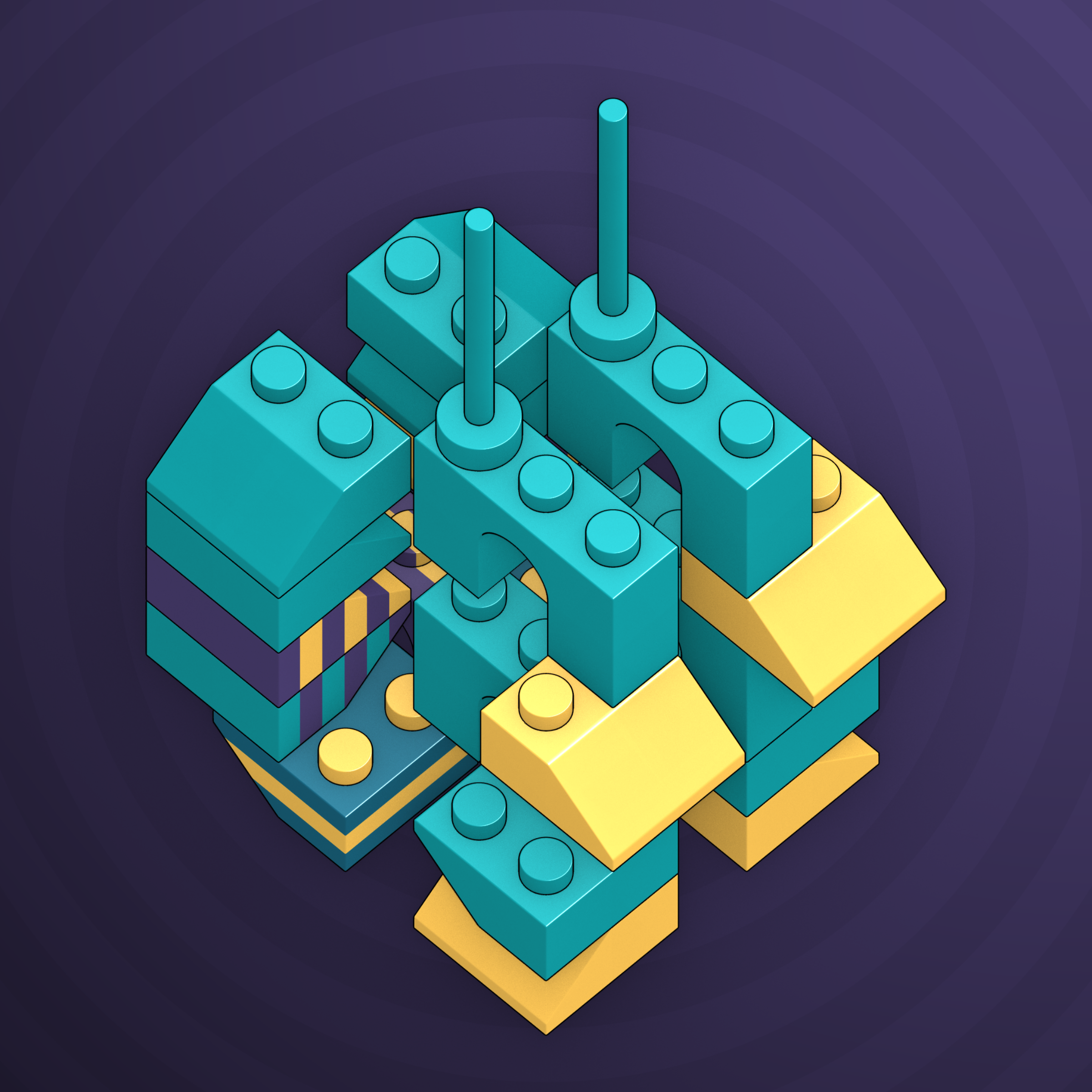 Art Blocks - Art Blocks v2 - Click #665 - NFT # 263000665