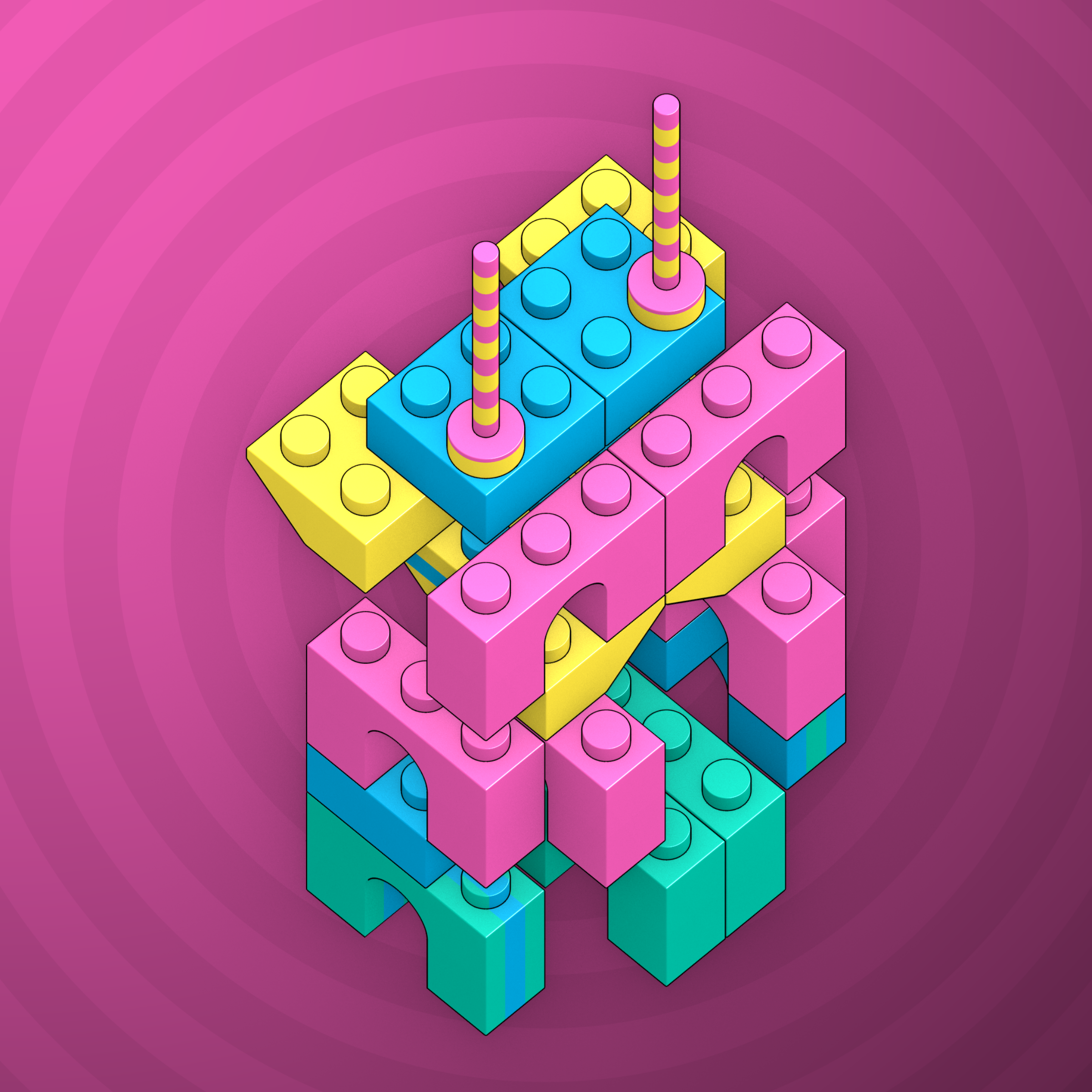 Art Blocks - Art Blocks v2 - Click #673 - NFT # 263000673