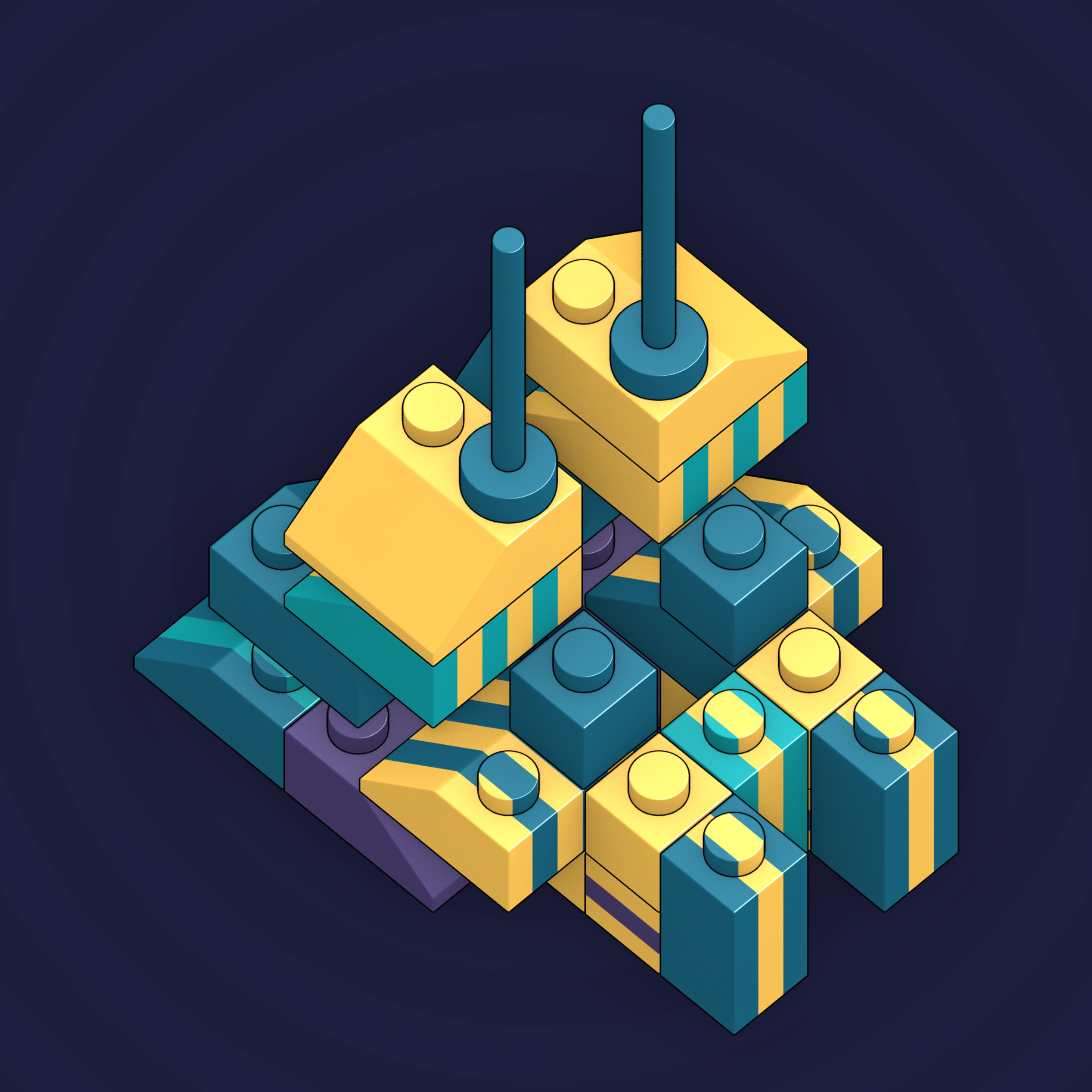 Art Blocks - Art Blocks v2 - Click #711 - NFT # 263000711