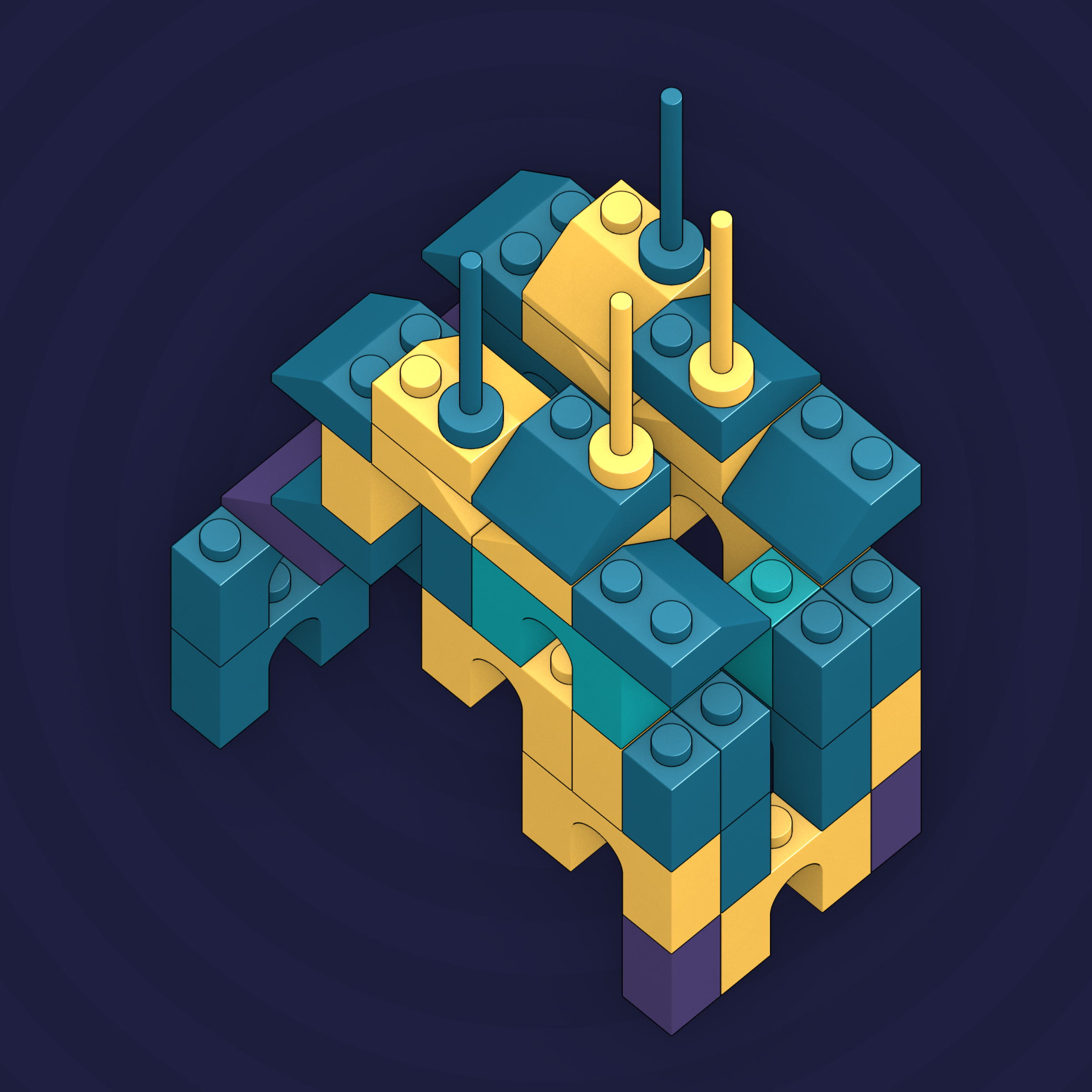 Art Blocks - Art Blocks v2 - Click #758 - NFT # 263000758