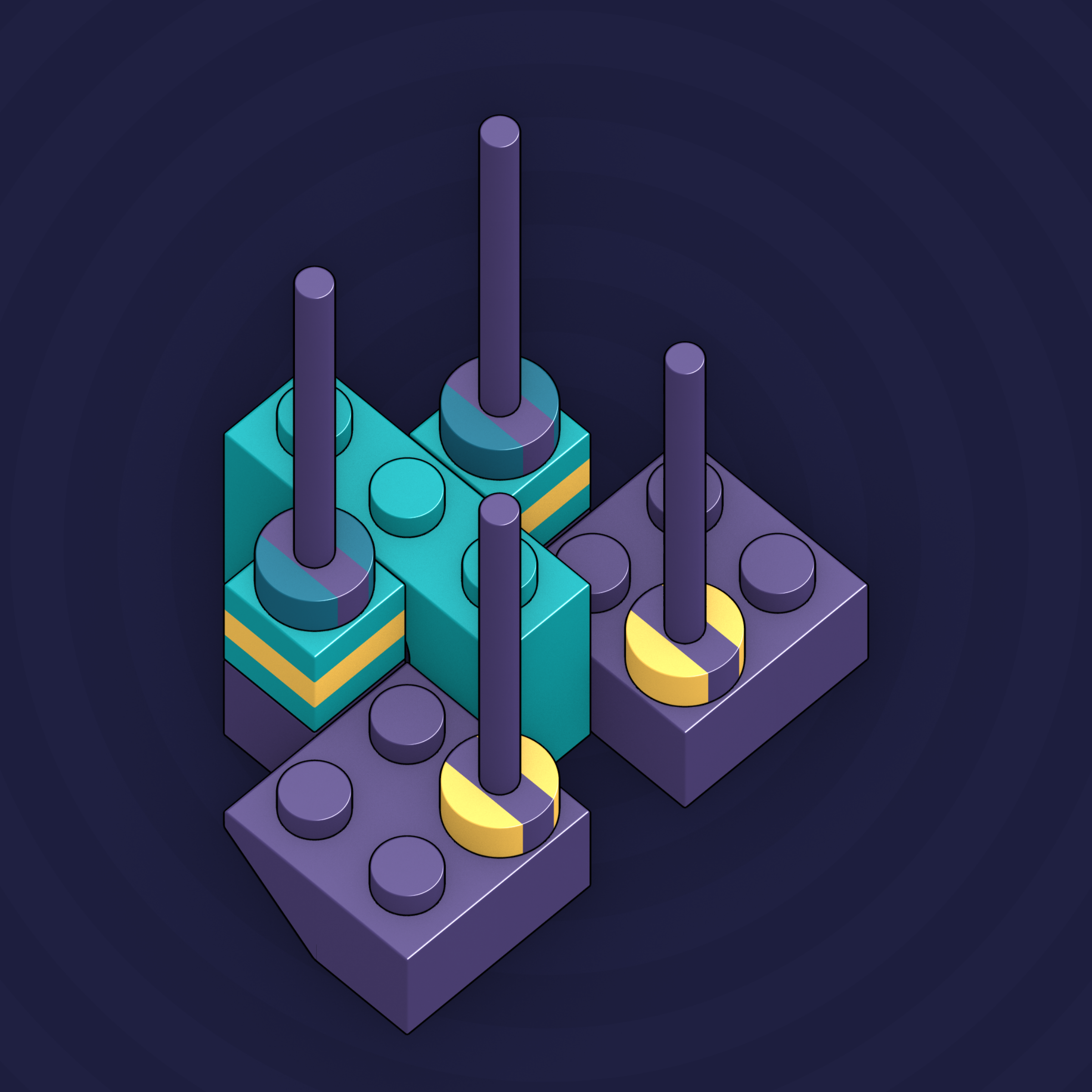 Art Blocks - Art Blocks v2 - Click #858 - NFT # 263000858