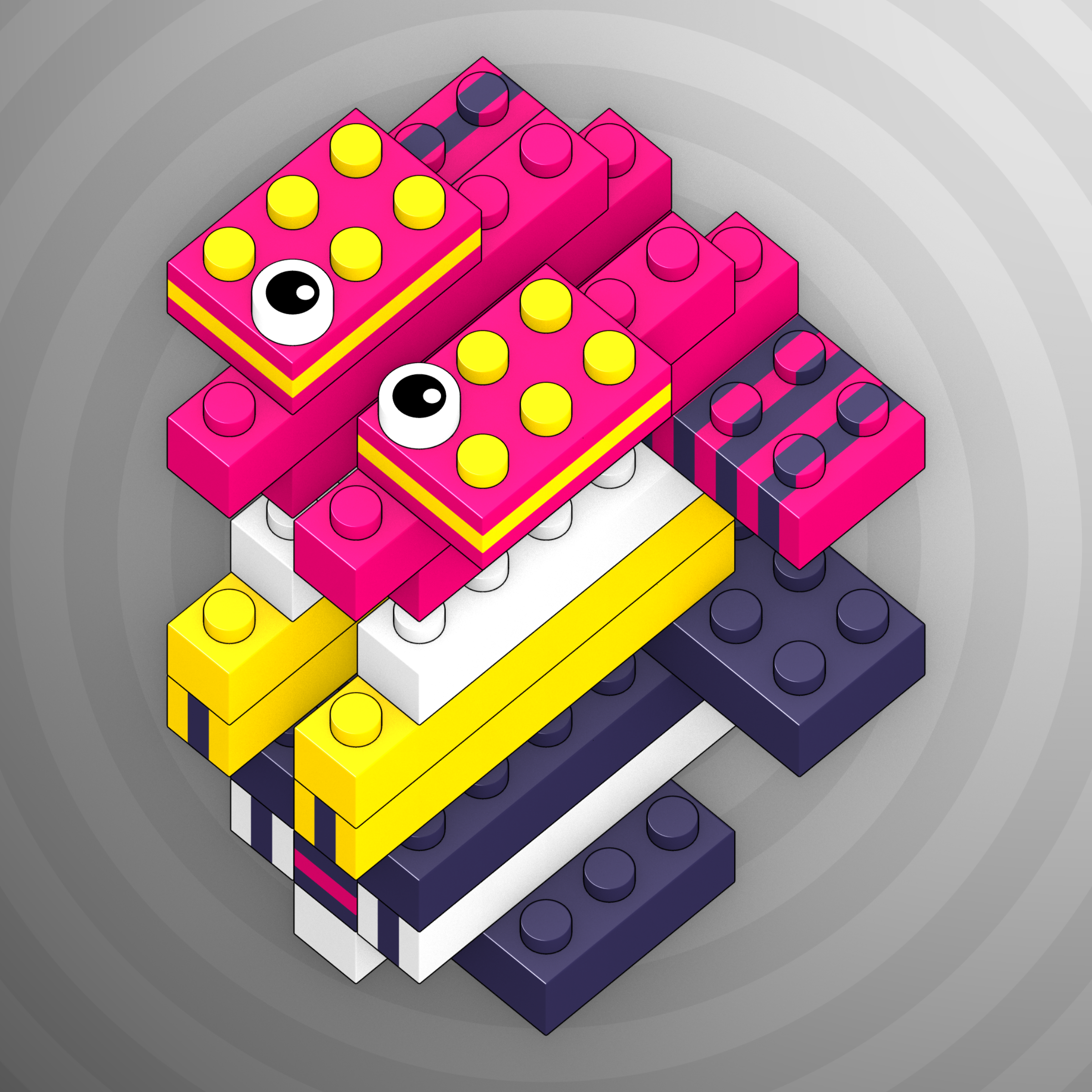 Art Blocks - Art Blocks v2 - Click #886 - NFT # 263000886