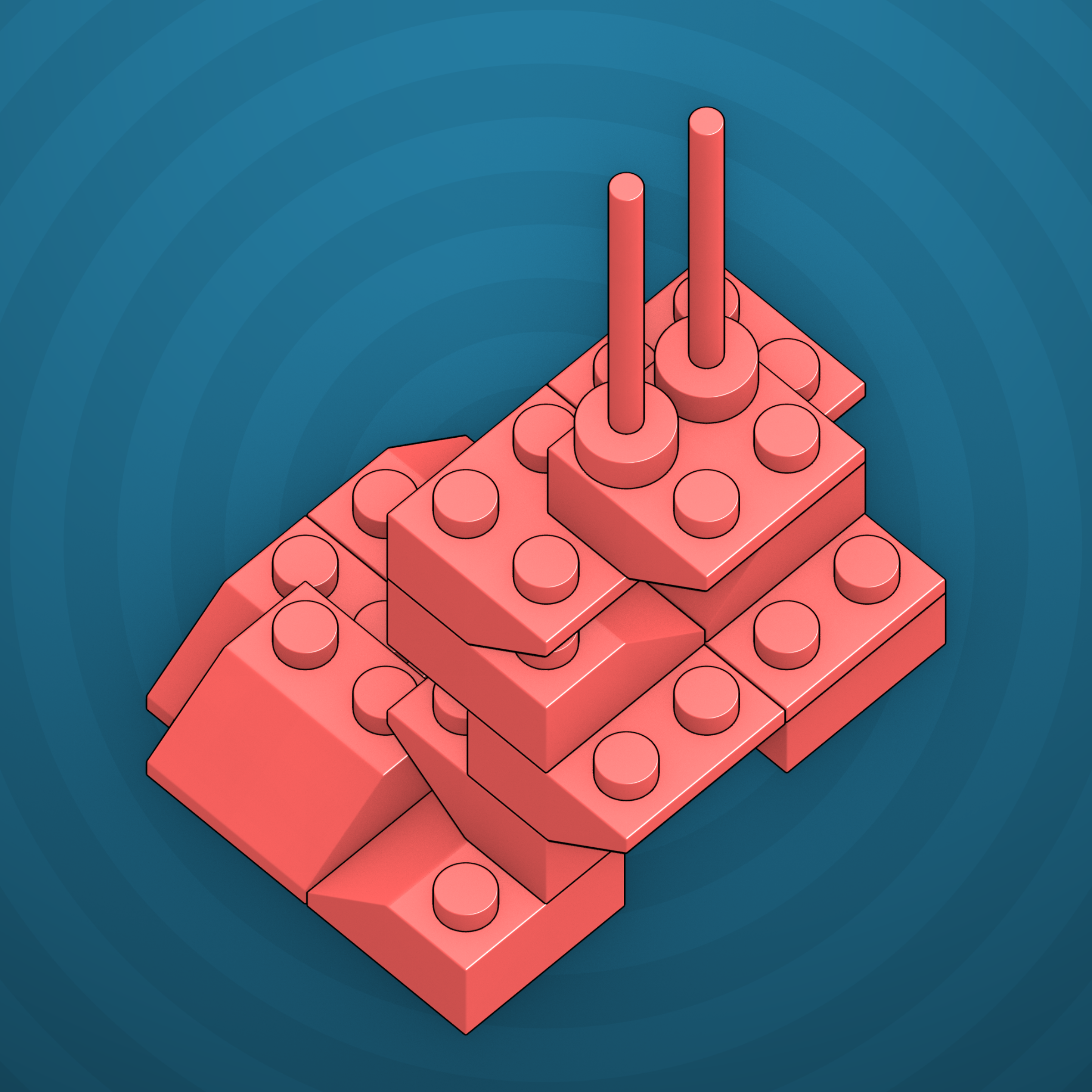 Art Blocks - Art Blocks v2 - Click #915 - NFT # 263000915