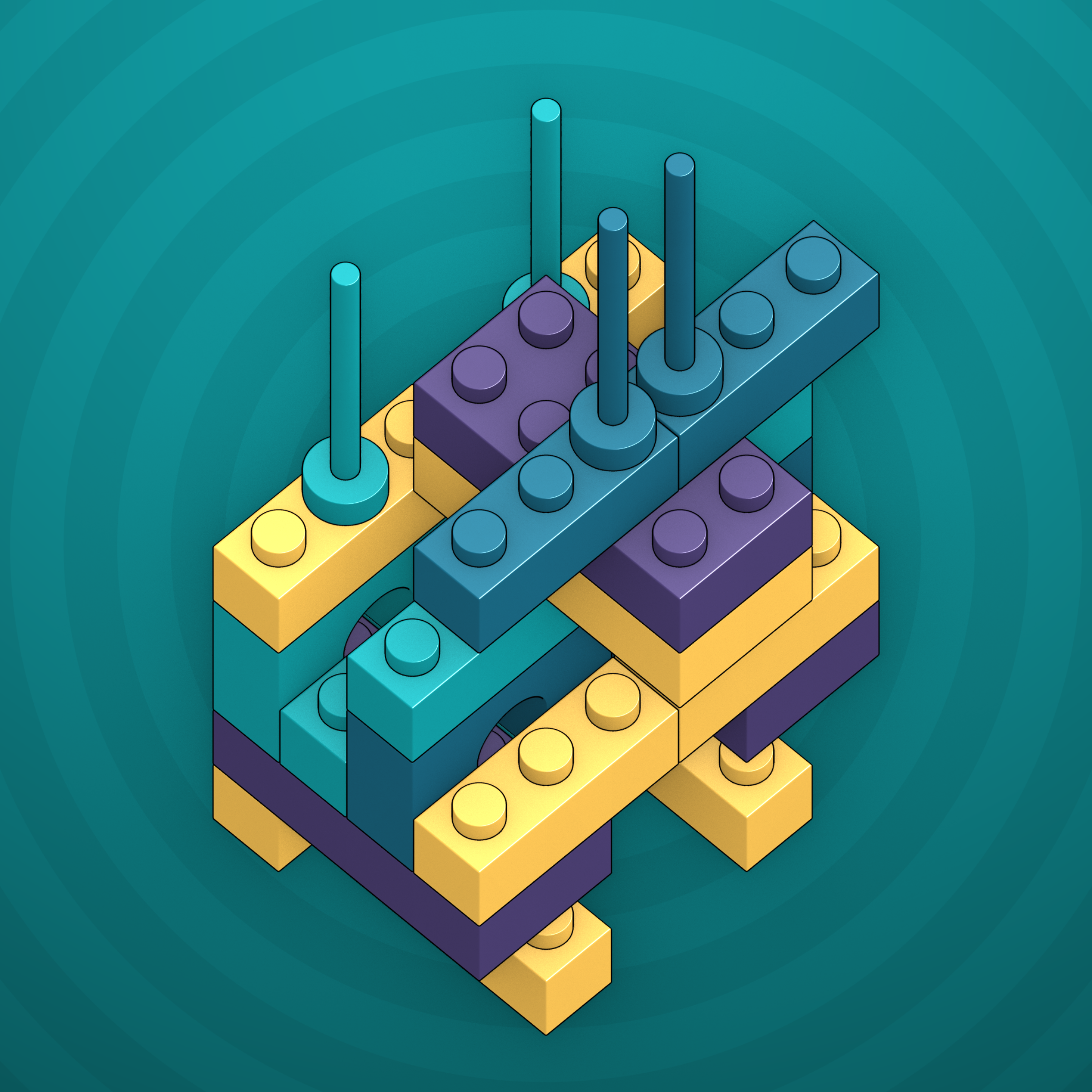 Art Blocks - Art Blocks v2 - Click #946 - NFT # 263000946